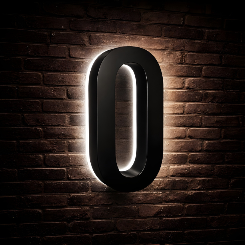 Illuminated Backlit House Numbers – Weather-Resistant LED Address Signs