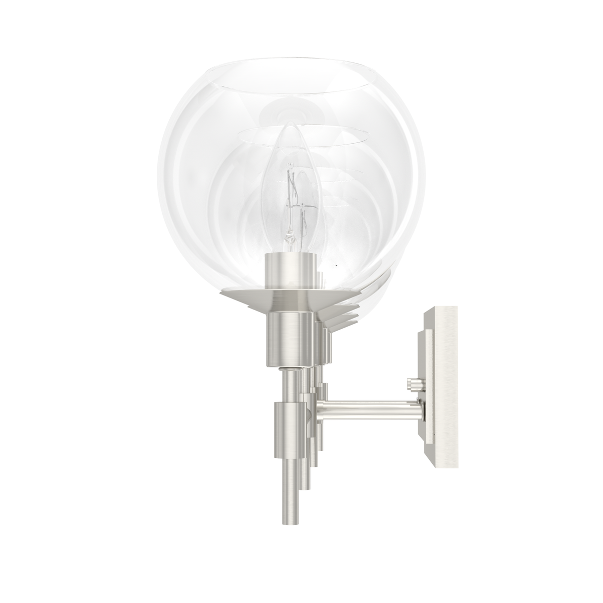 Xidane 30-inch 4-light Brushed Nickel Vanity Light with Clear Glass