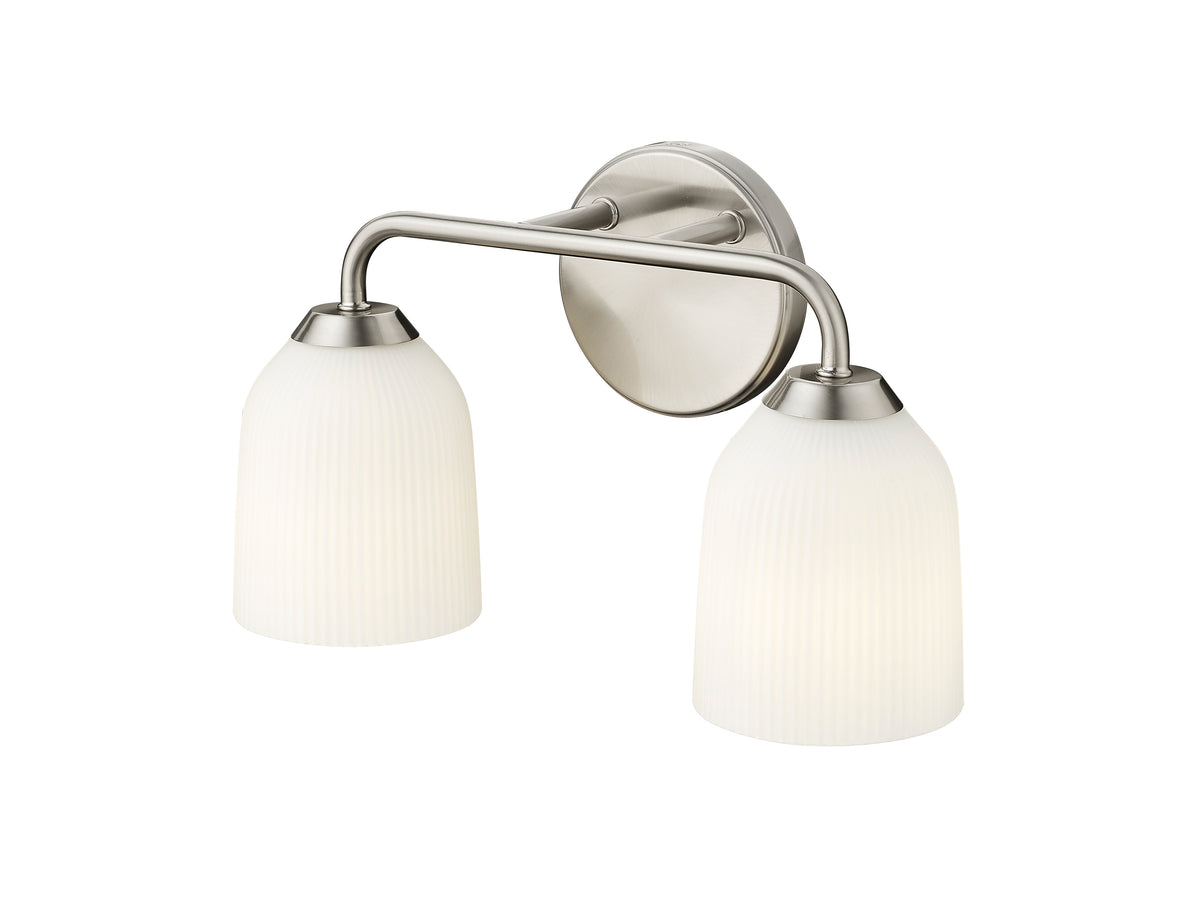 15'' Norah Brushed Nickel 2 Light Bath Vanity