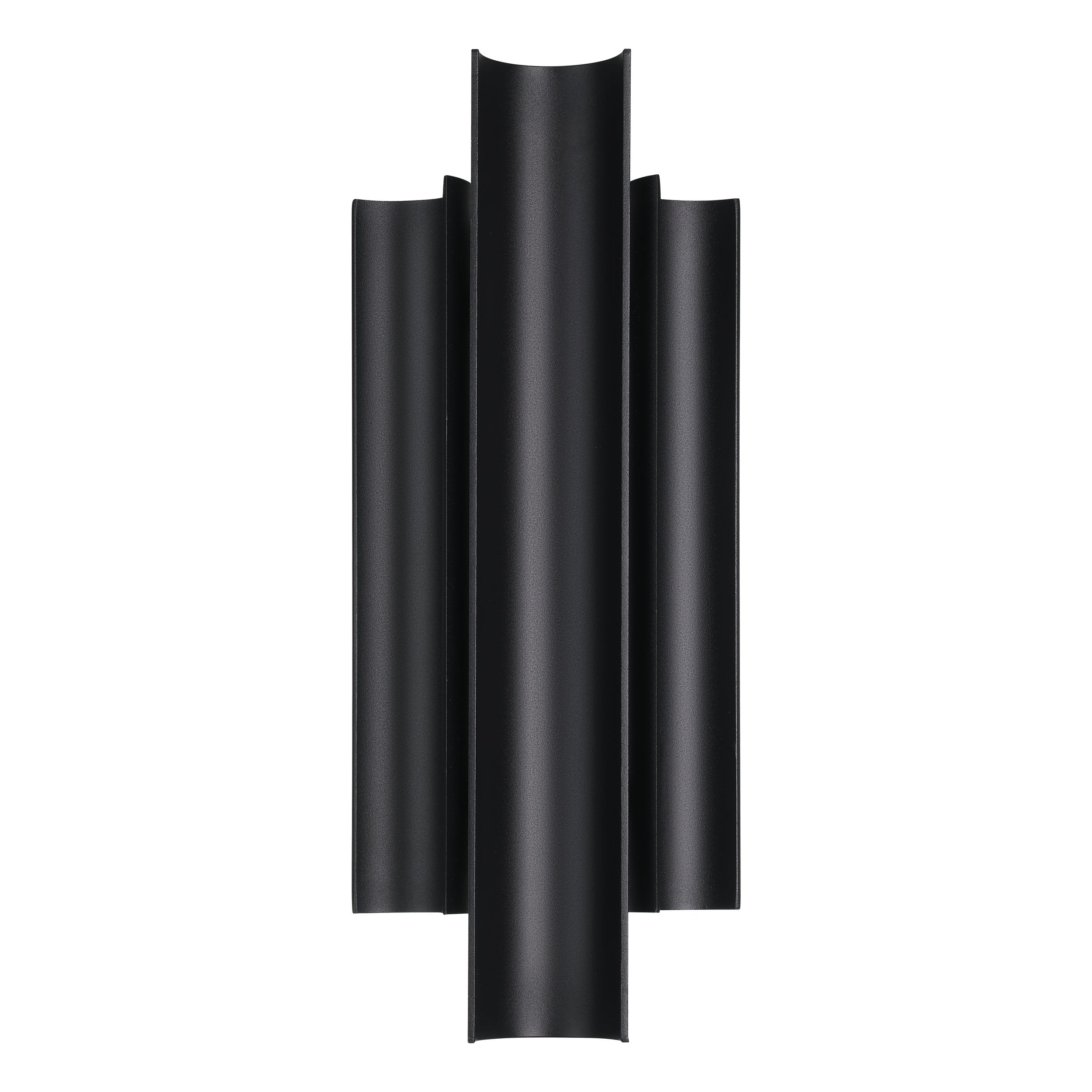 Kestrel 16-inch 3-light Textured Black 5CCT LED Exterior Wall Sconce