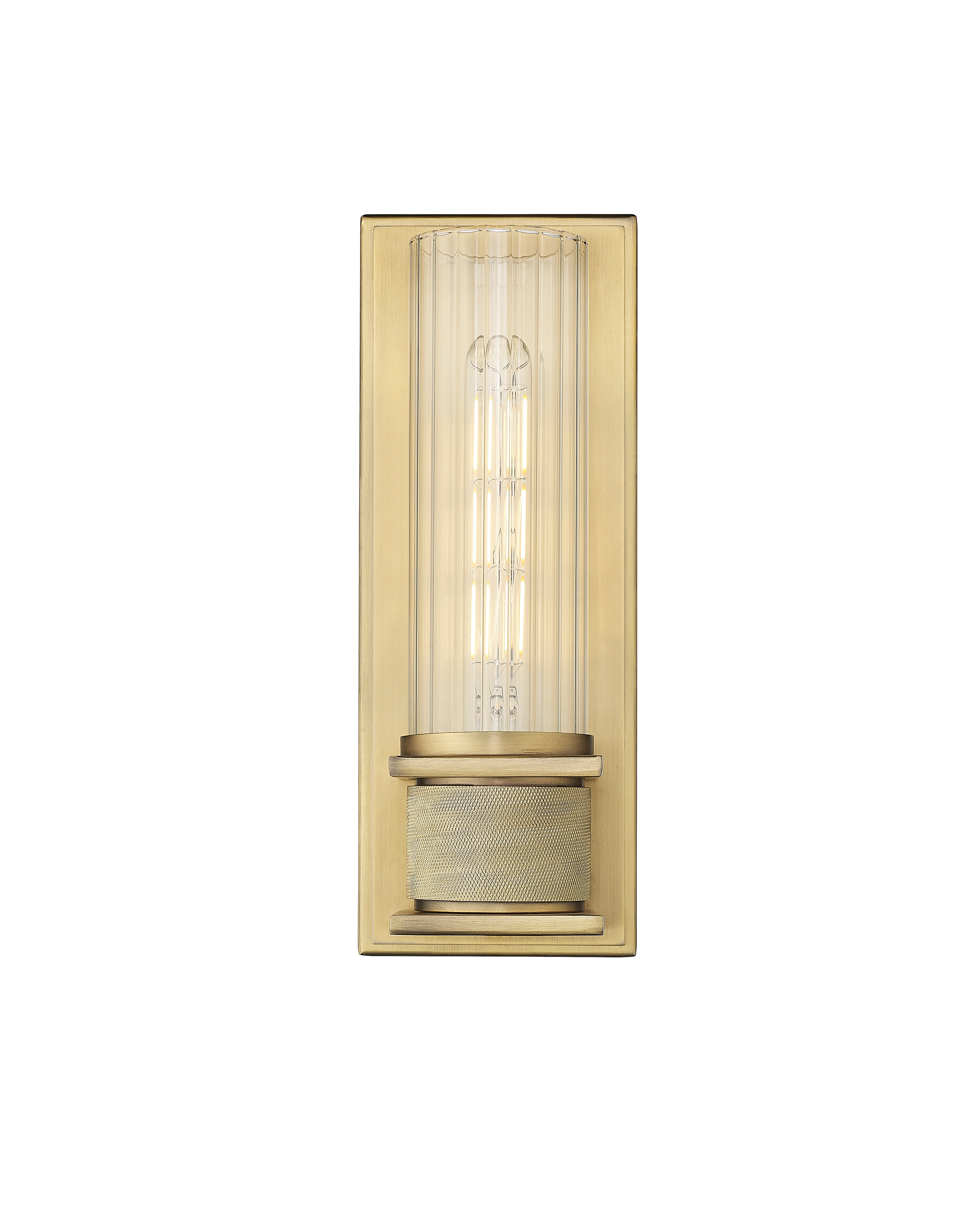 4.5'' Vintage Brass 1 Light Wall Sconce