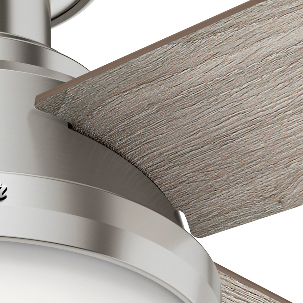 44 inch Dempsey Brushed Nickel Low Profile Ceiling Fan with LED Light Kit