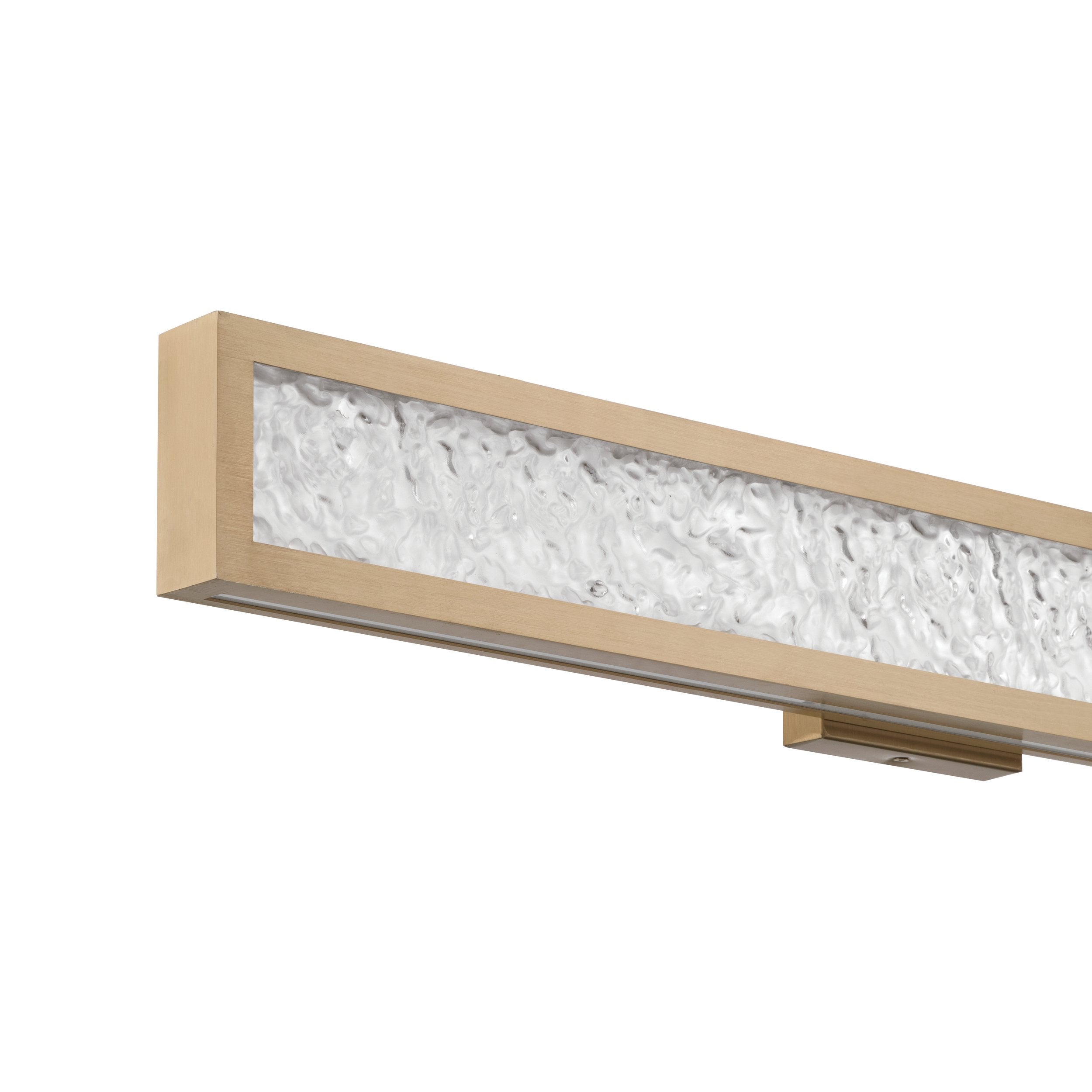 Courtney 32-inch Champagne Gold 5CCT LED Vanity Light with Clear Water Glass
