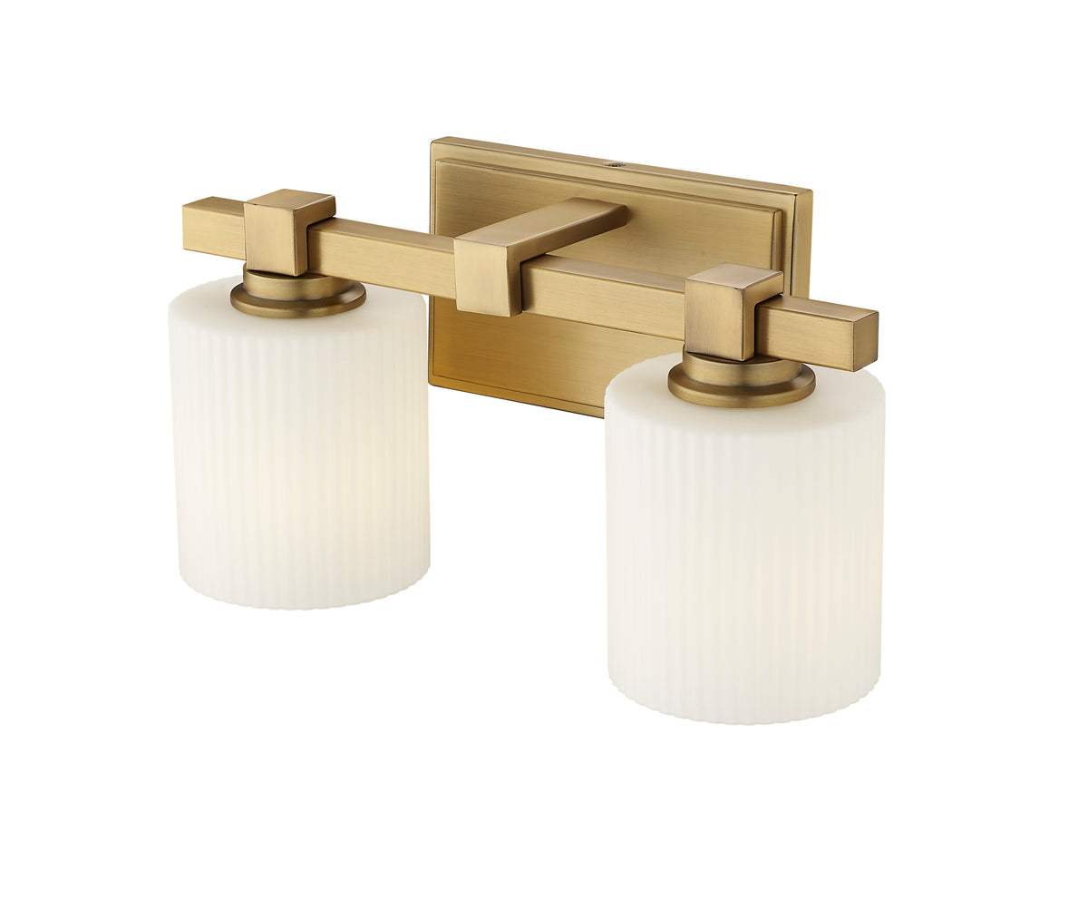 14'' Abelson Vintage Brass 2 Light Bath Vanity