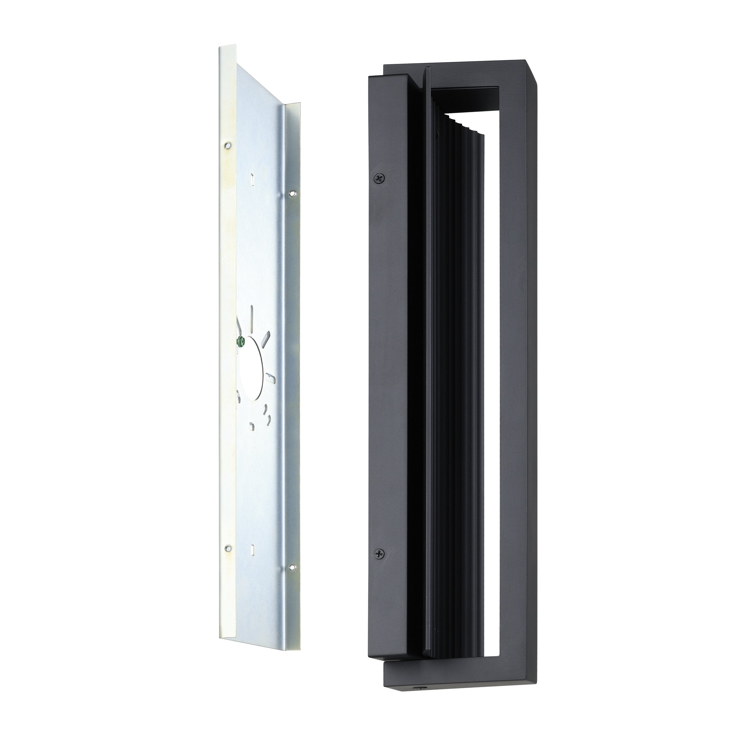 Jubilee 18-inch Matte Black 5CCT LED Exterior Wall Sconce