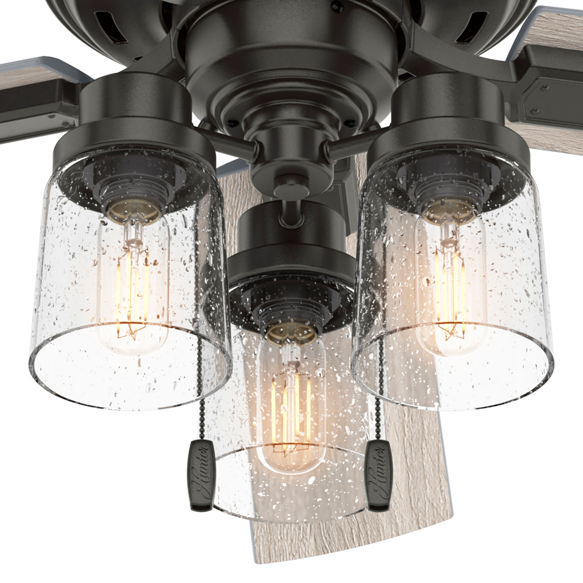52 inch Hartland Noble Bronze Ceiling Fan with LED Light Kit and Pull Chain