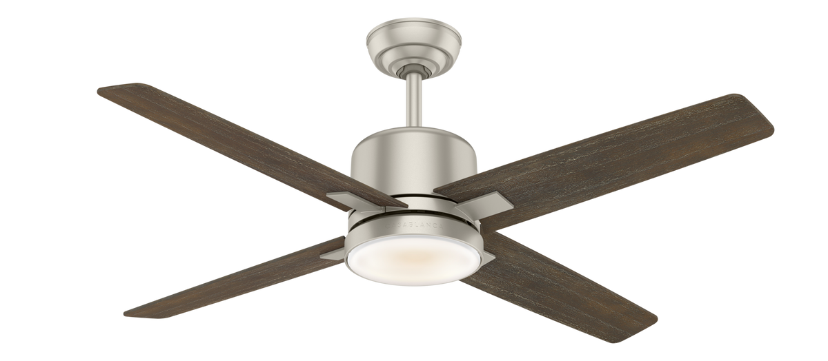 Casablanca 52 inch Axial Painted Pewter Ceiling Fan with LED Light Kit and Wall Control