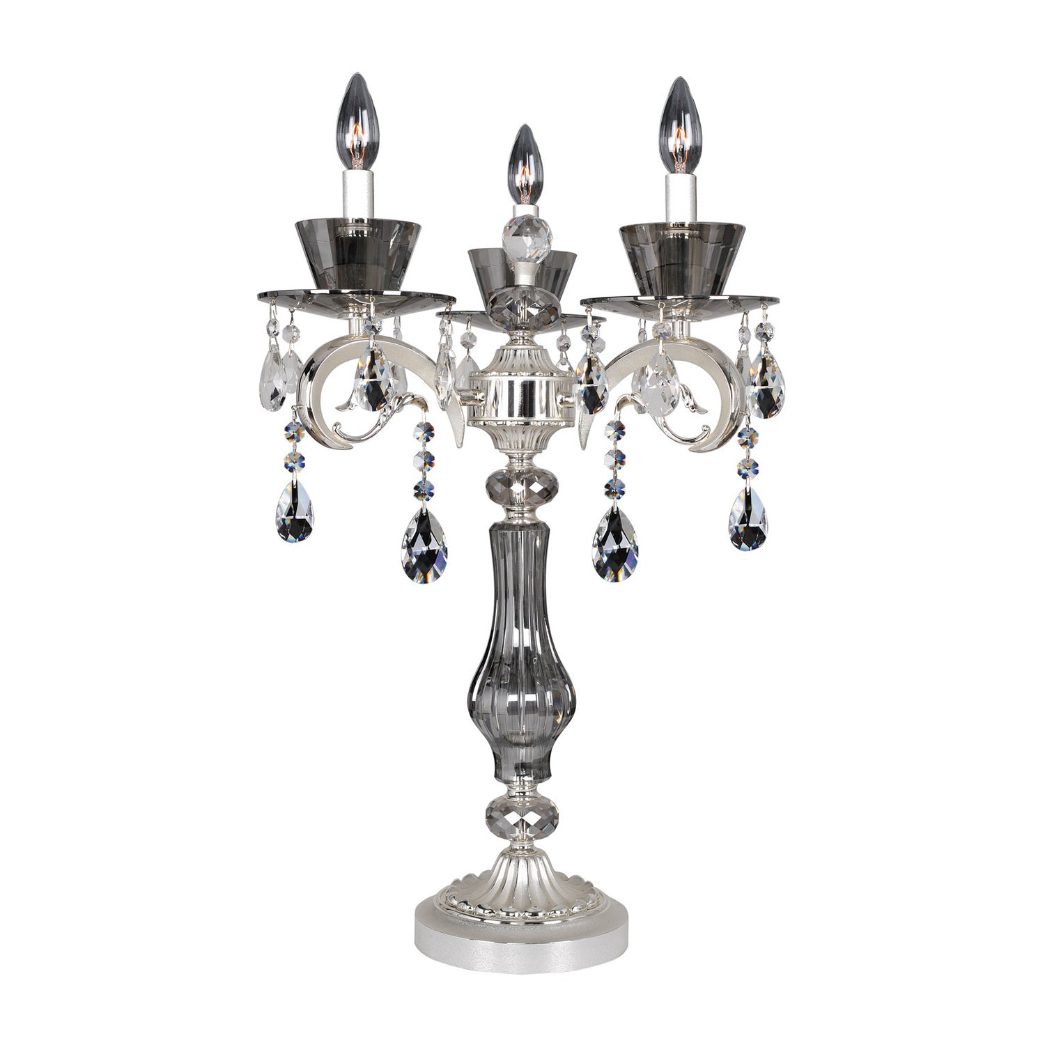 30.5'' Locatelli 3 Light 2 Tone Silver Table Lamp
