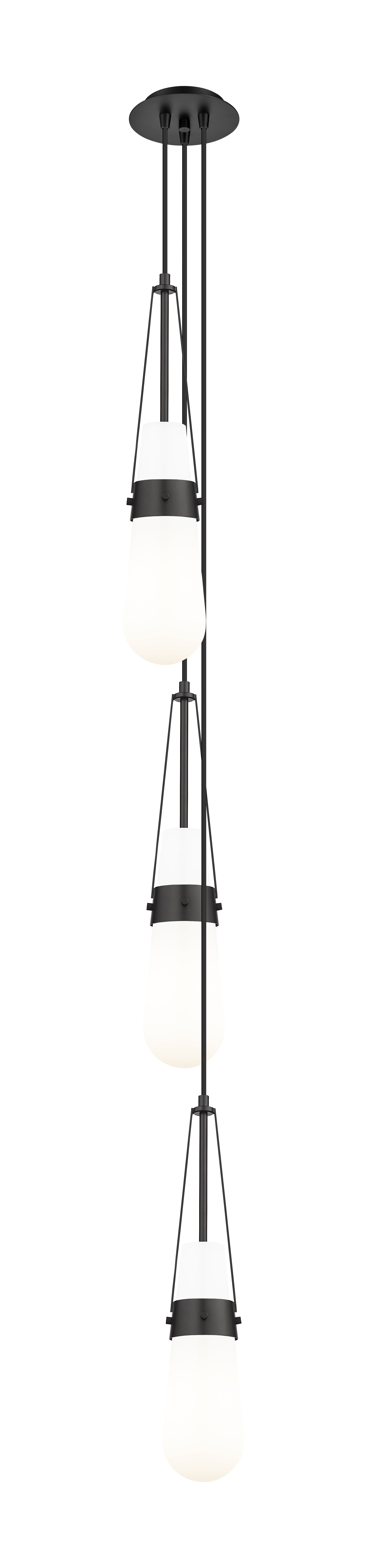 Downtown Urban Multi Pendant Brushed Brass