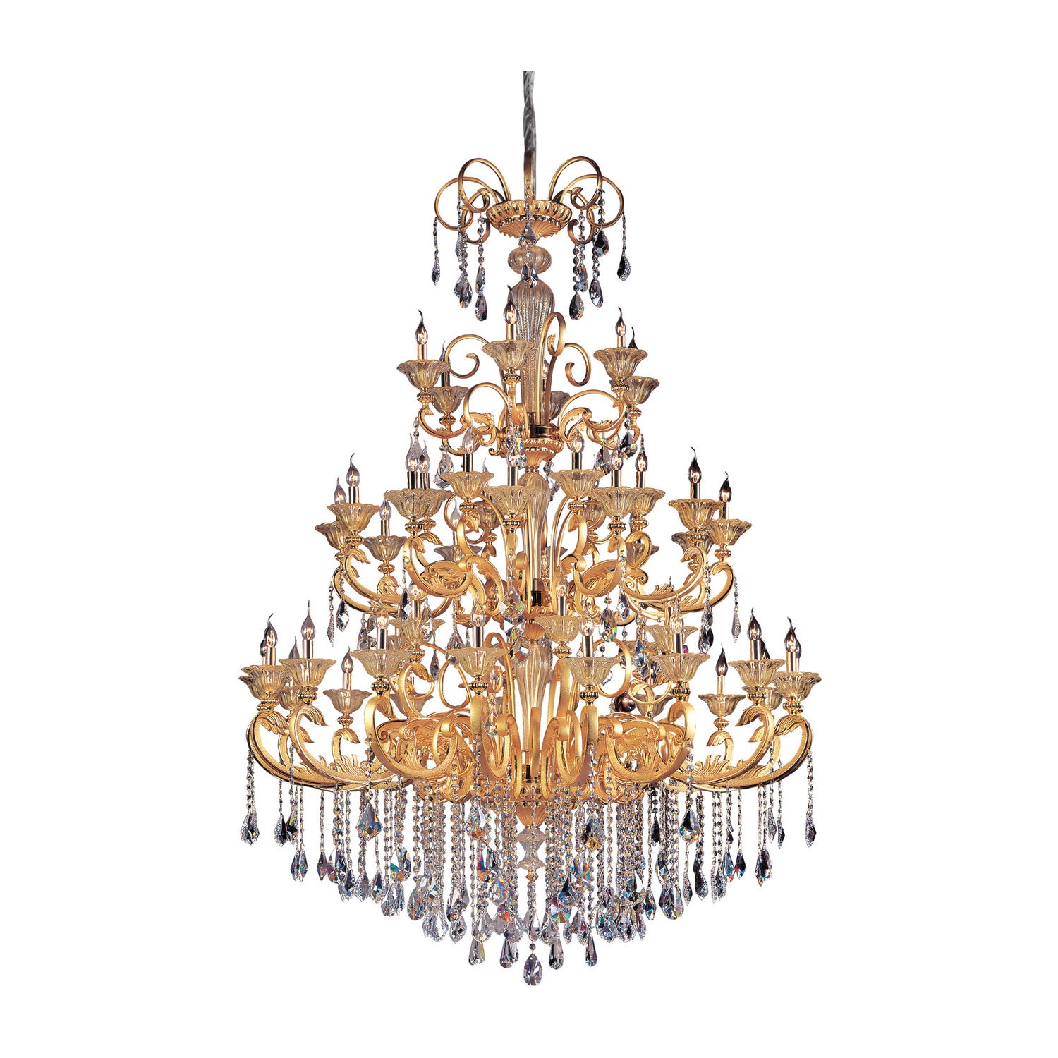 86.5'' Legrenzi 48 Light Two Tone Gold - 24K Chandelier