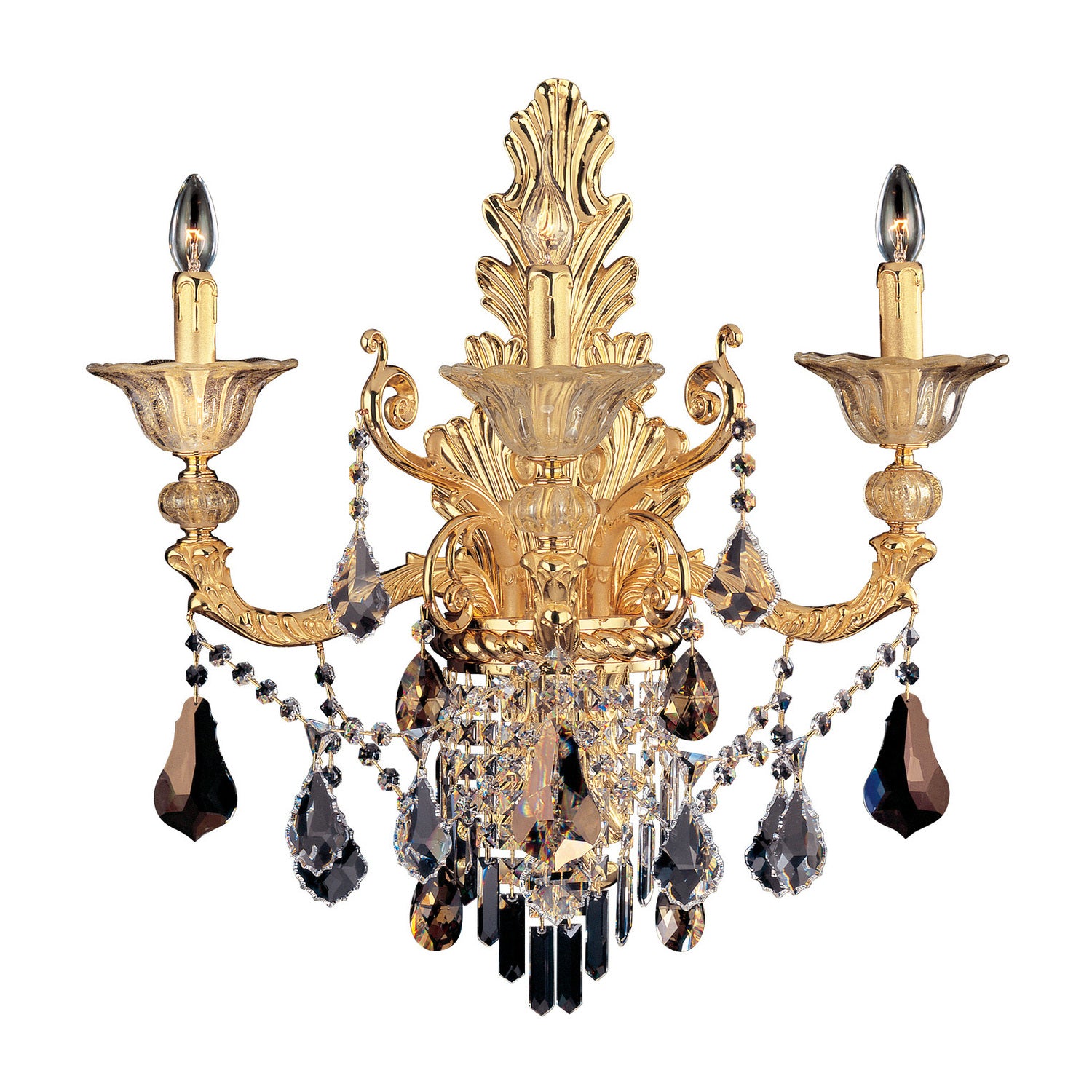 24.4'' Mendelssohn 3 Light Two Tone Gold - 24K Wall Sconce