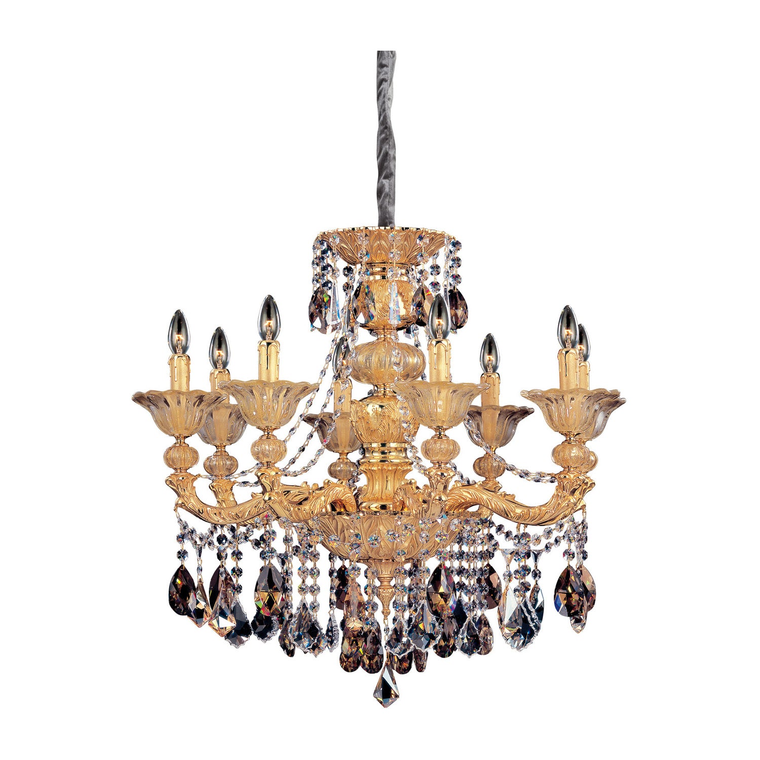 37.5'' Mendelssohn 8 Light Two Tone Gold - 24K Chandelier