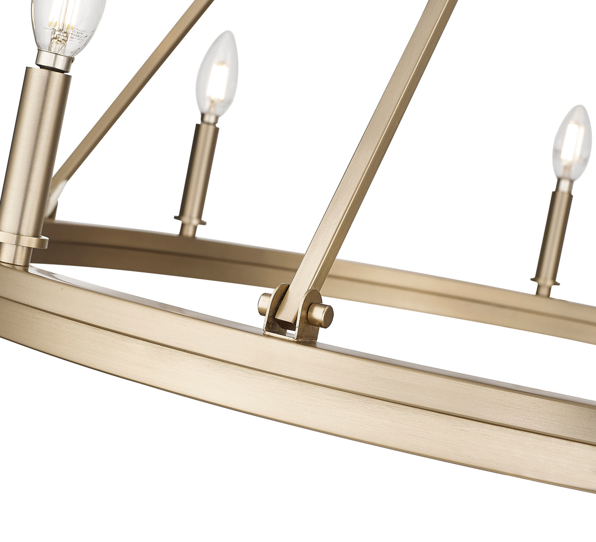 30.25'' Carruth Modern Gold 8 Light Chandelier