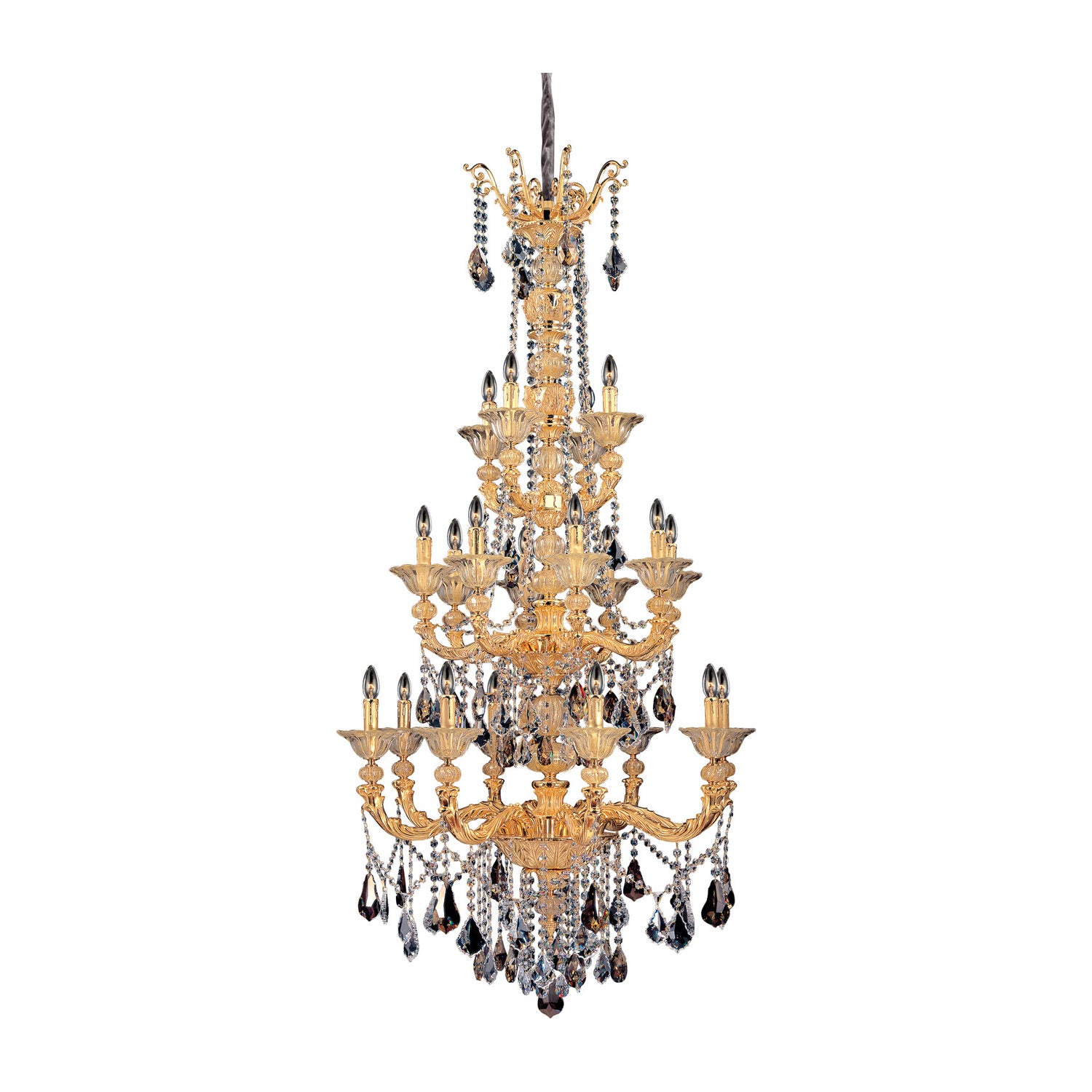 68.5'' Mendelssohn 20 Light Two Tone Gold - 24K Chandelier