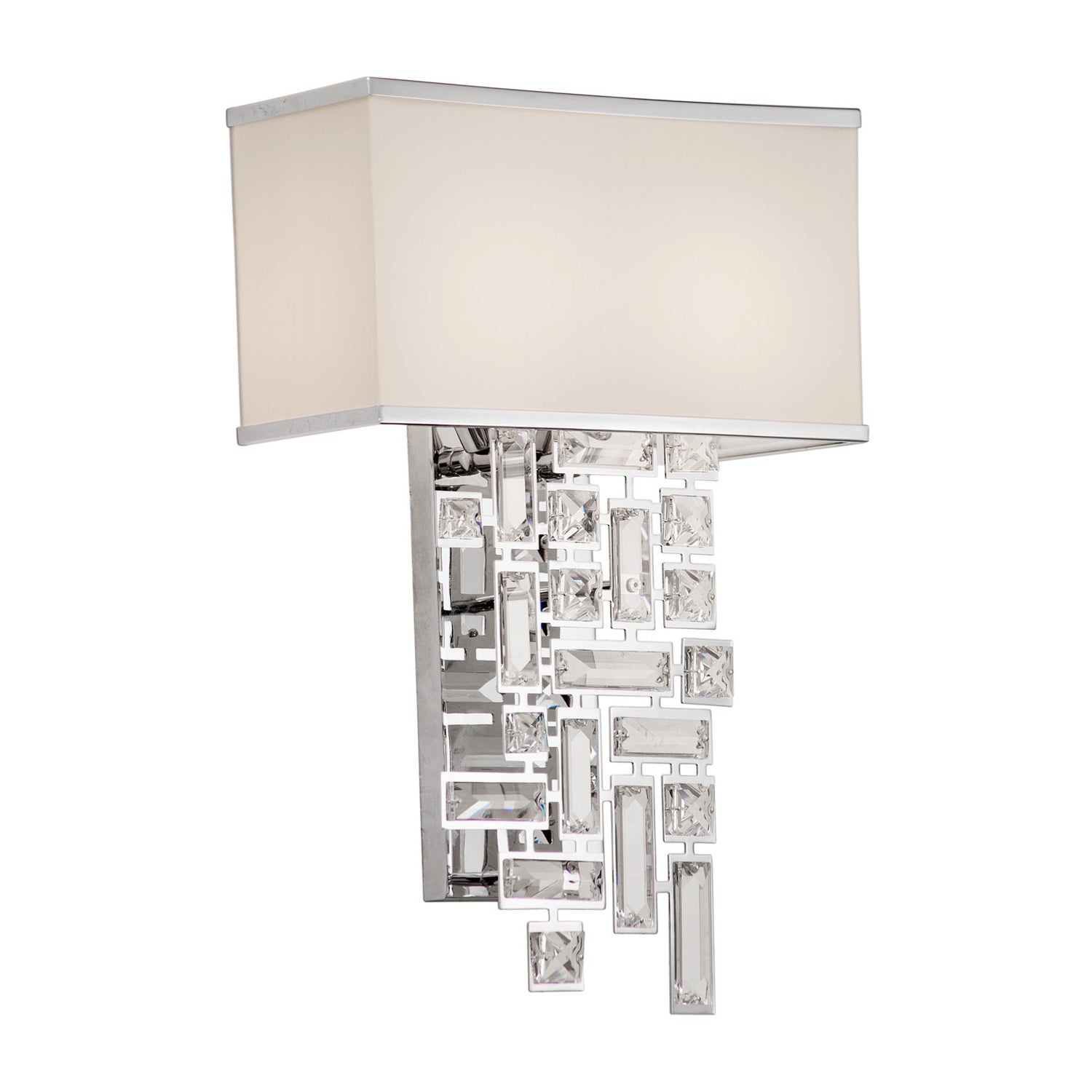 13'' Vermeer 2 Light Chrome Wall Sconce