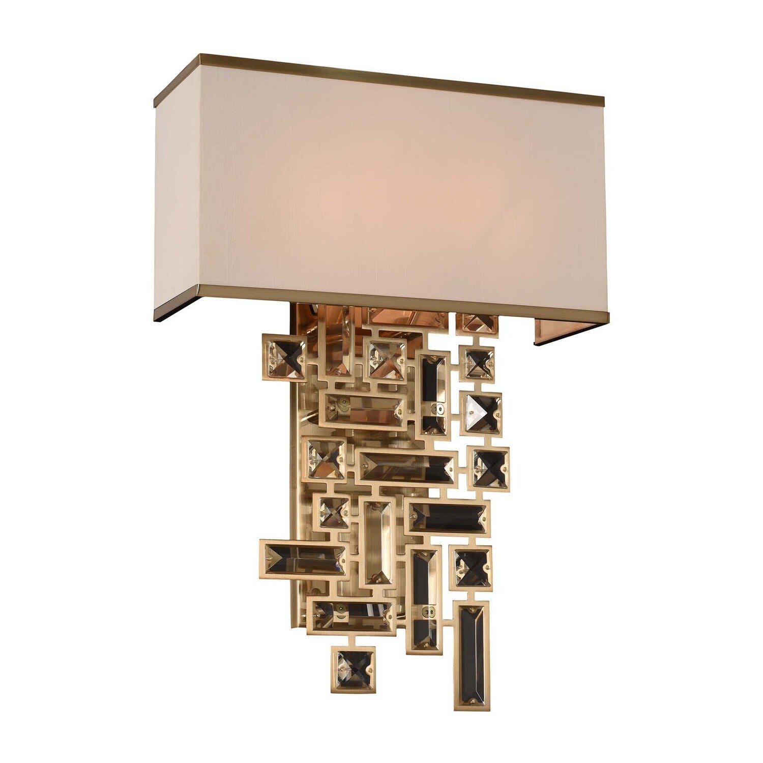 13'' Vermeer 2 Light Brushed Champagne Gold Wall Sconce