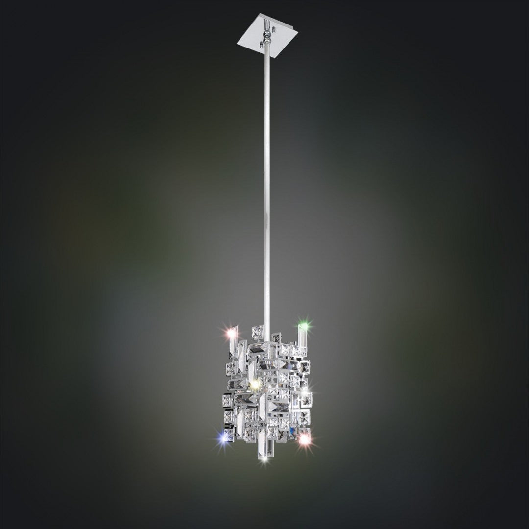 12'' Vermeer 1 Light Chrome Pendant