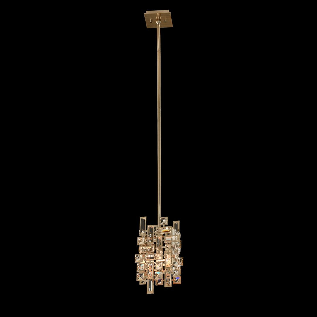 12'' Vermeer 1 Light Brushed Champagne Gold Pendant