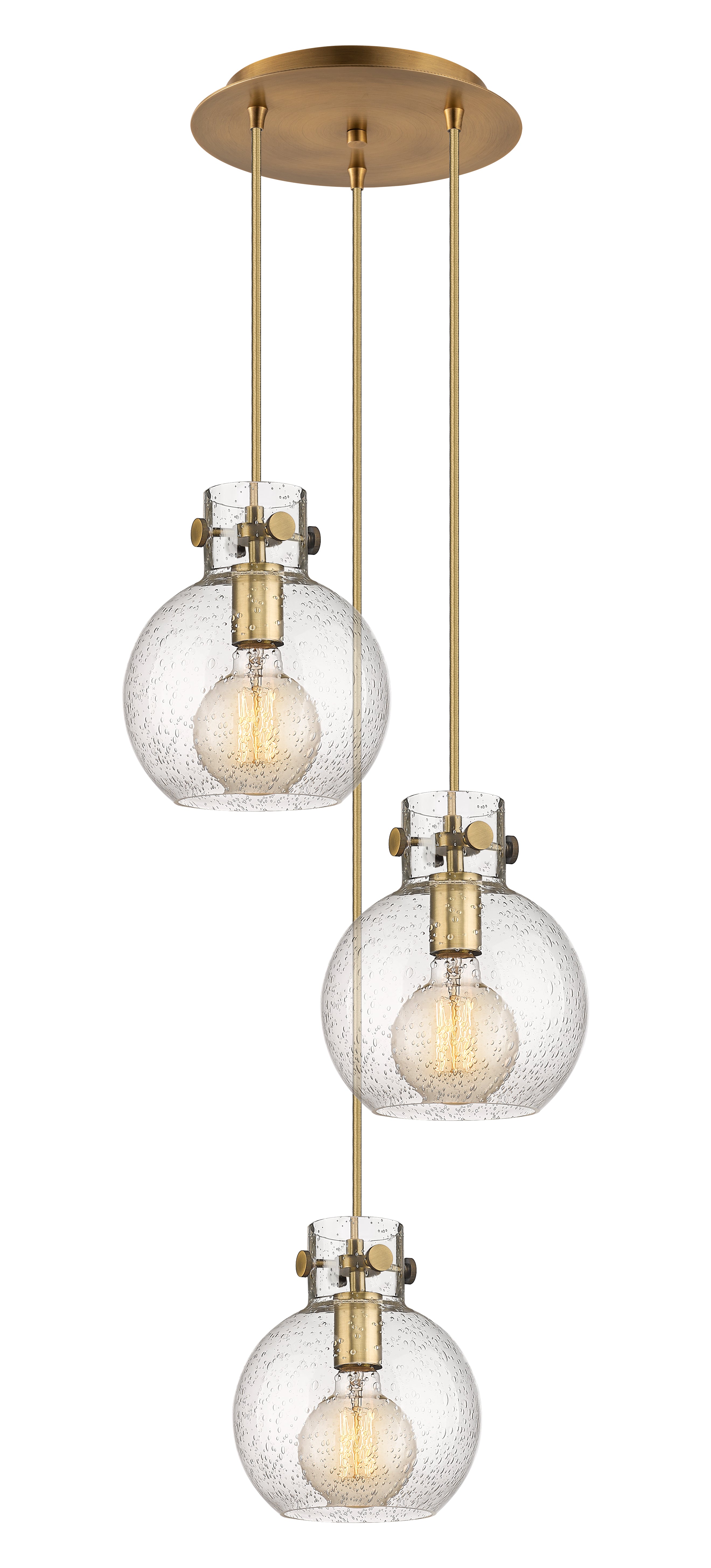 Downtown Urban Multi Pendant Brushed Brass