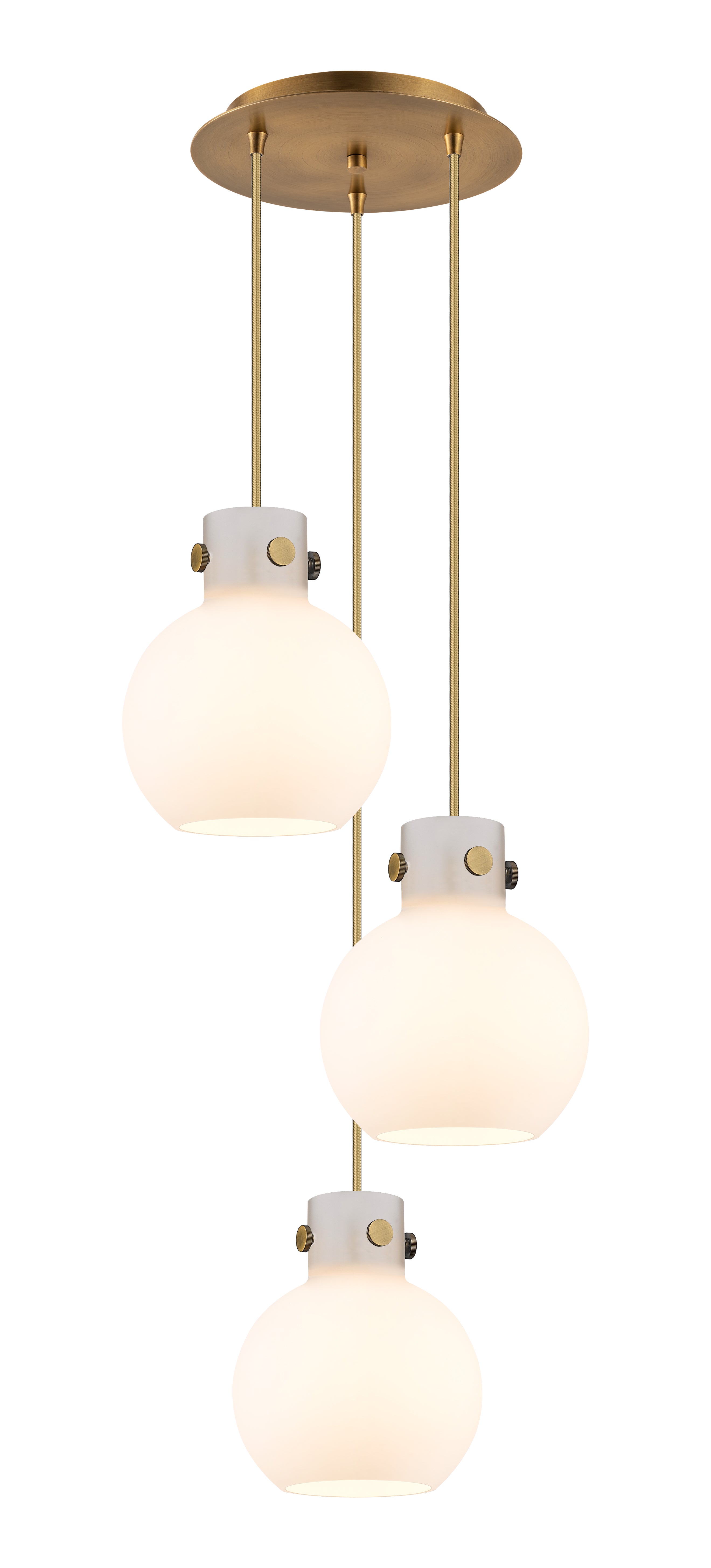 Downtown Urban Multi Pendant Brushed Brass