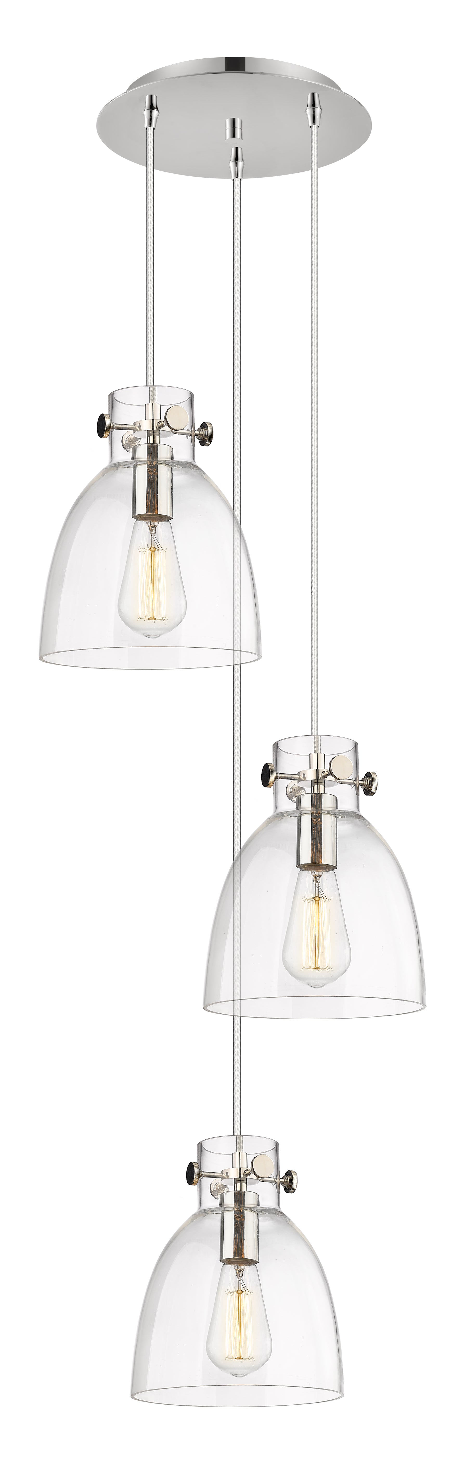 Downtown Urban Multi Pendant Brushed Brass