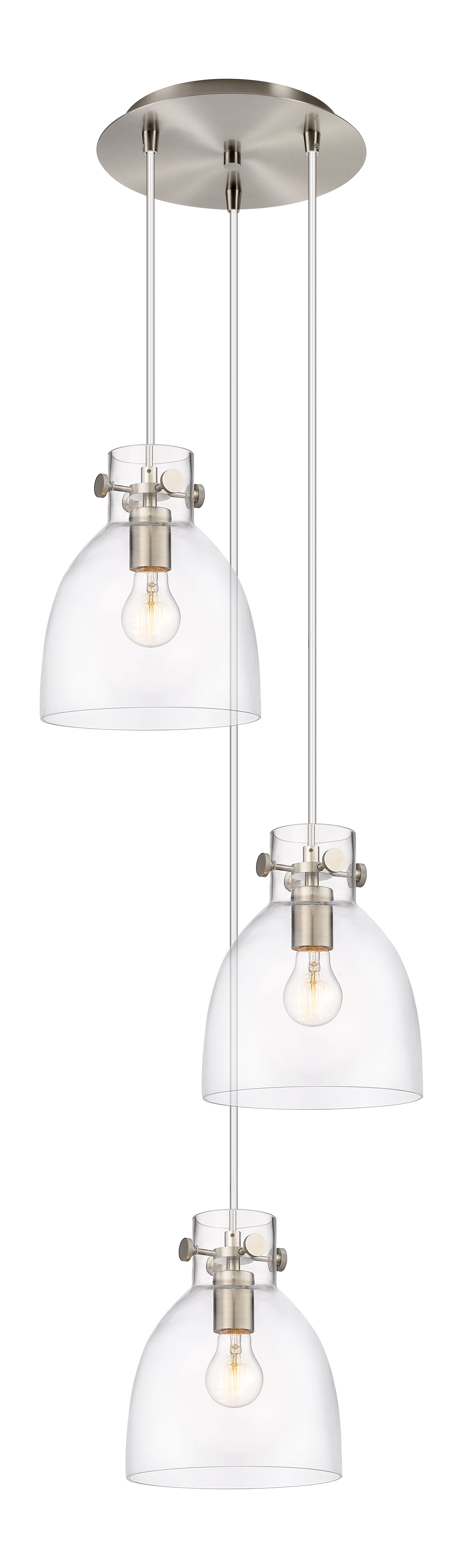 Downtown Urban Multi Pendant Brushed Brass