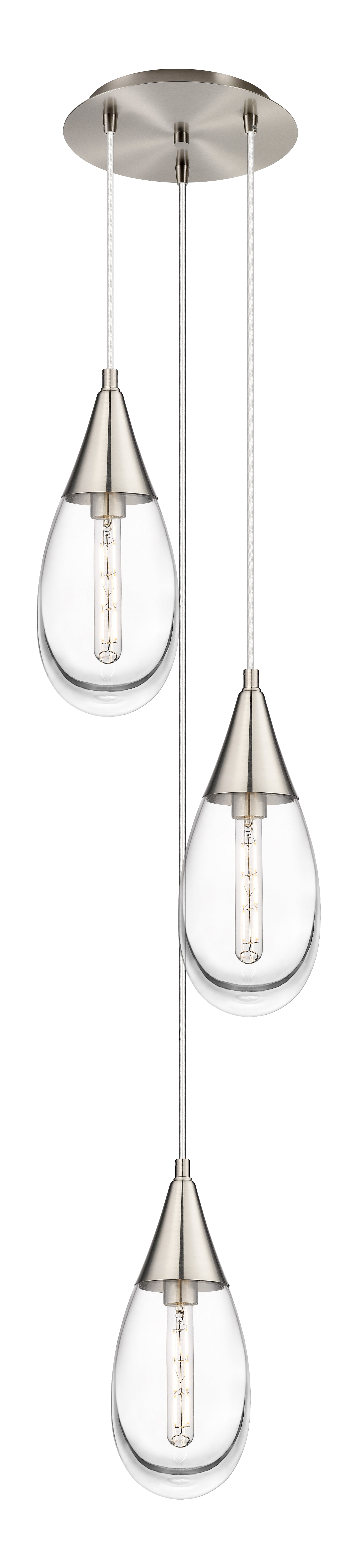 Downtown Urban Multi Pendant Brushed Brass