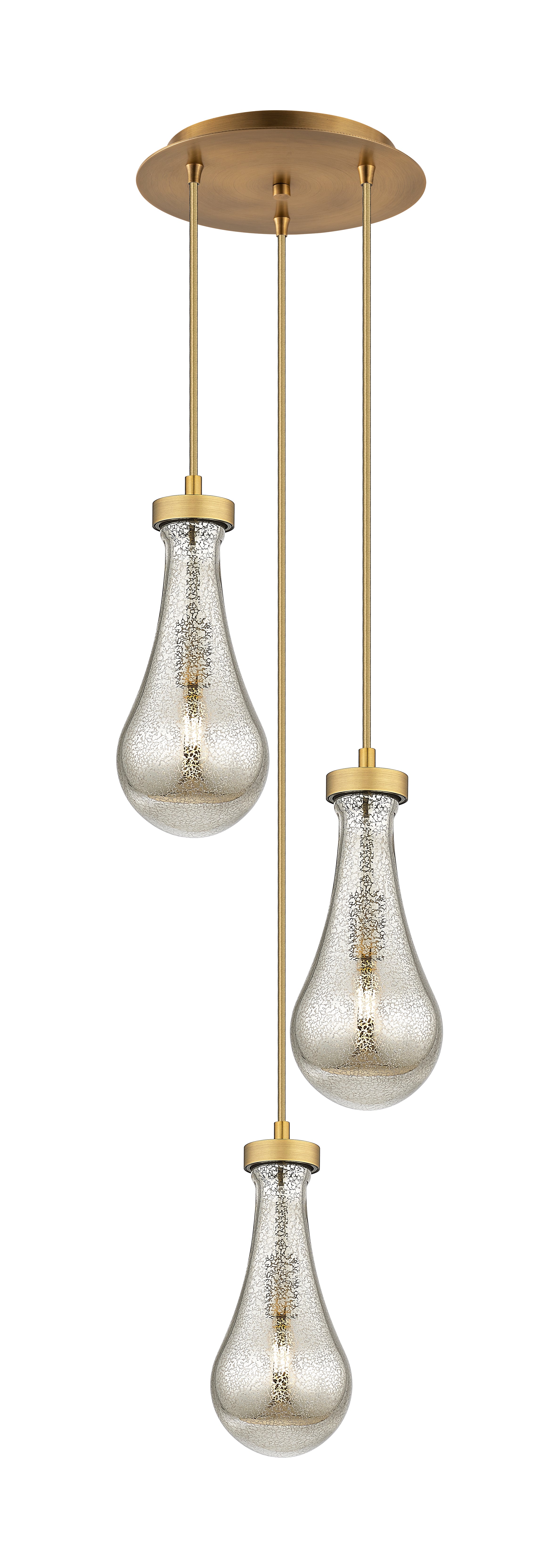 Downtown Urban Multi Pendant Brushed Brass