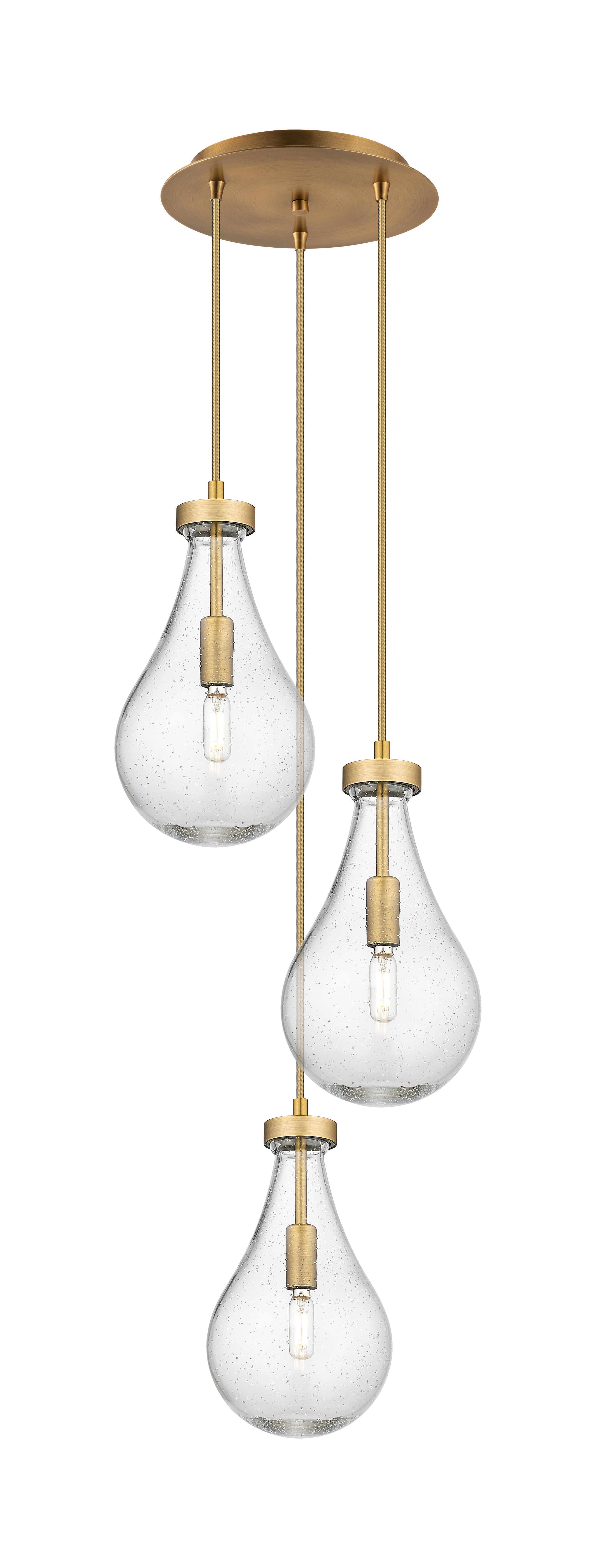 Downtown Urban Multi Pendant Brushed Brass