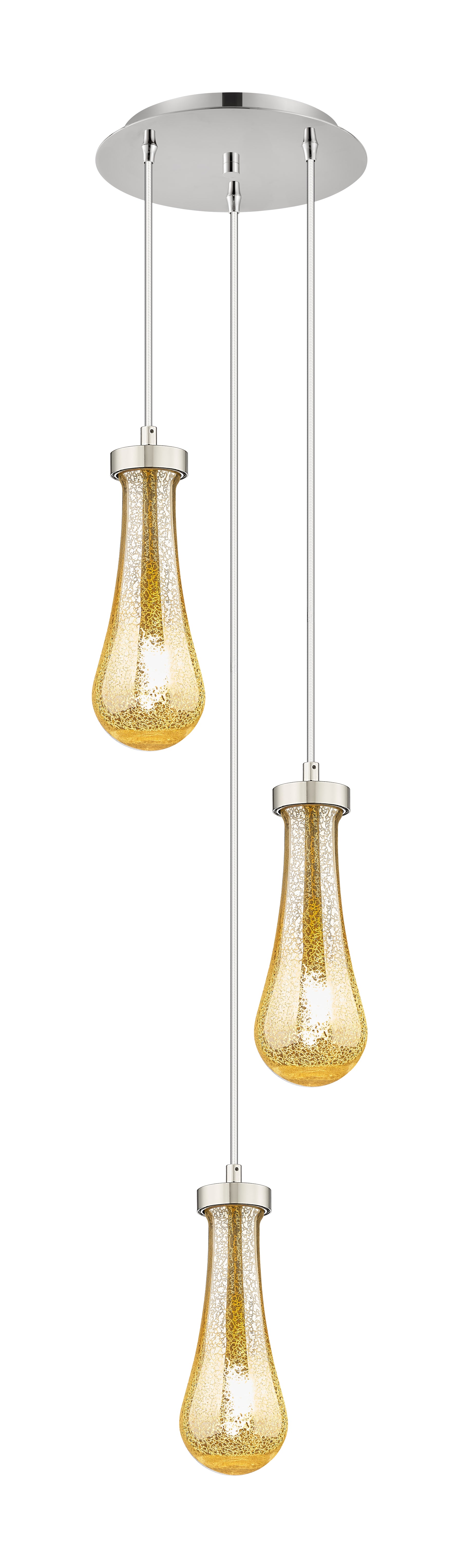 Downtown Urban Multi Pendant Brushed Brass