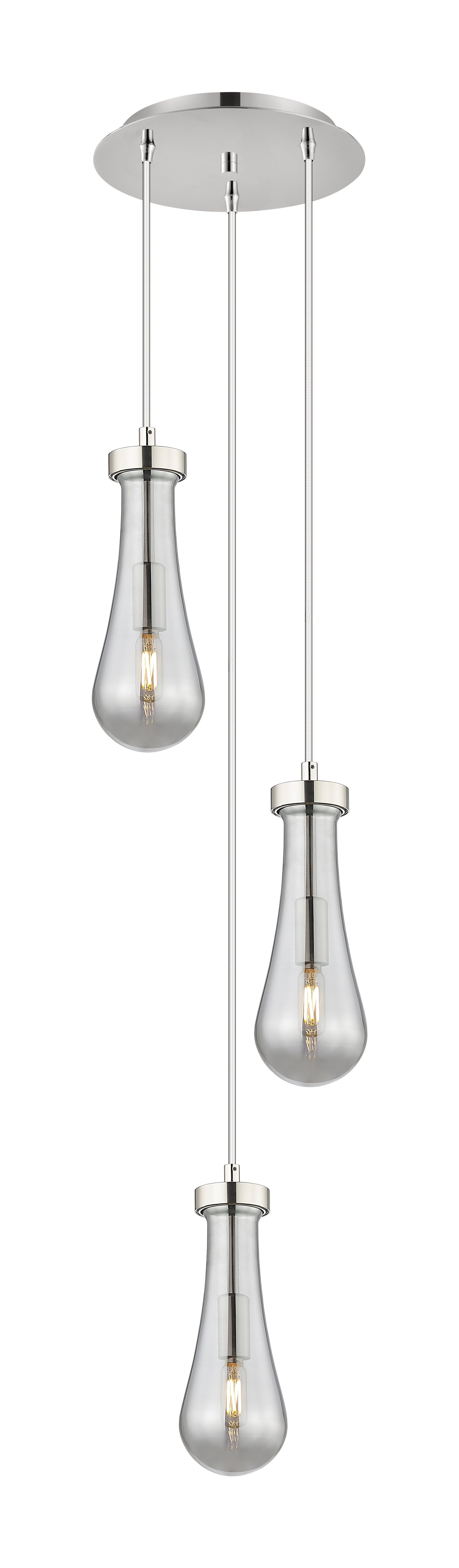 Downtown Urban Multi Pendant Brushed Brass