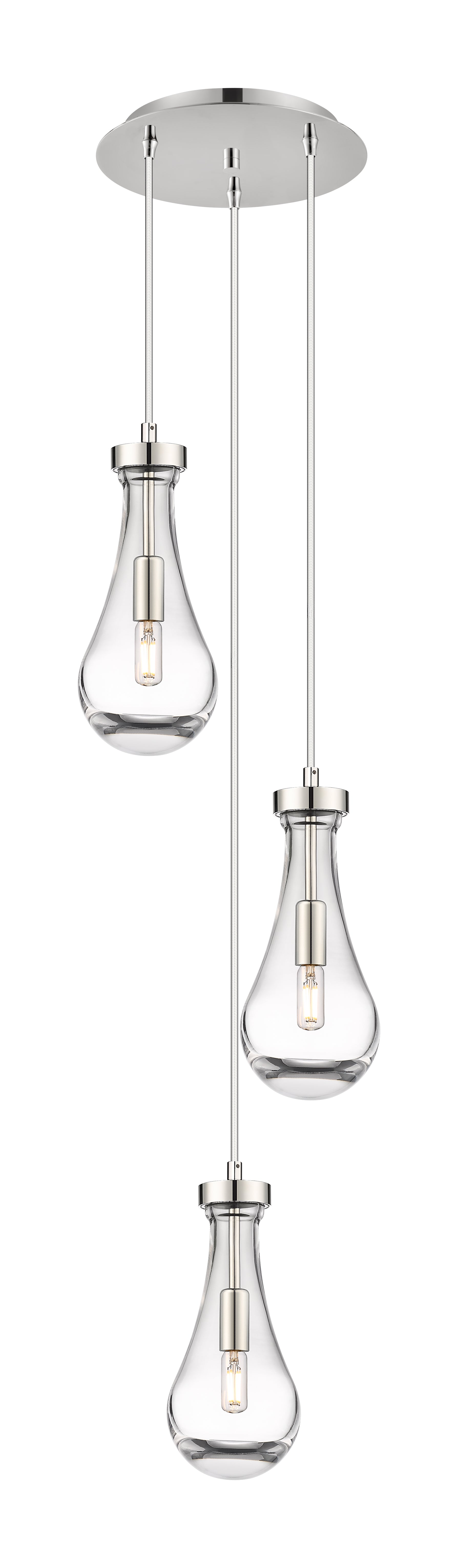 Downtown Urban Multi Pendant Brushed Brass