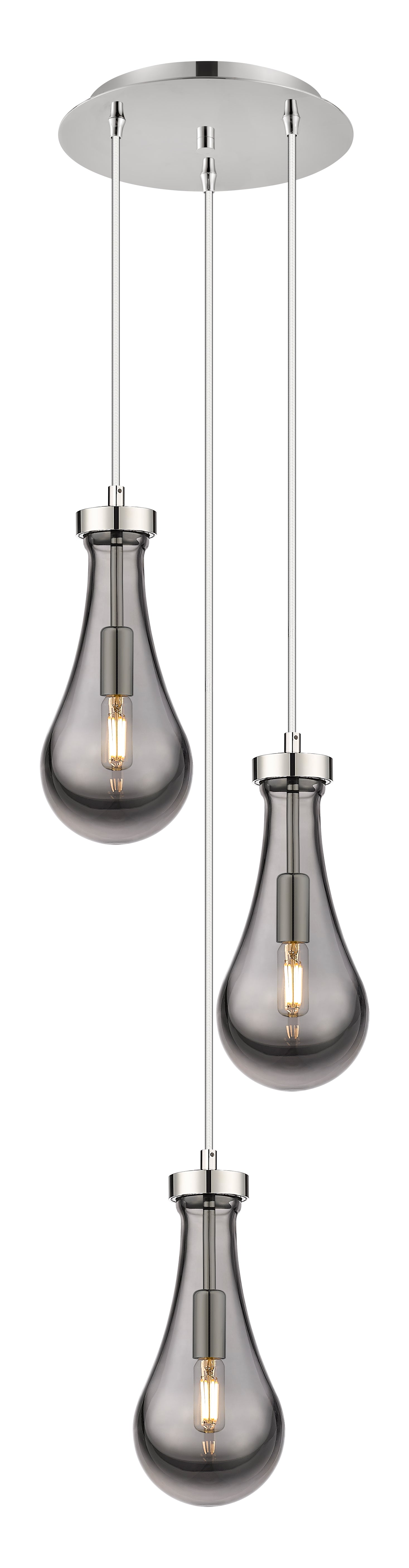 Downtown Urban Multi Pendant Brushed Brass