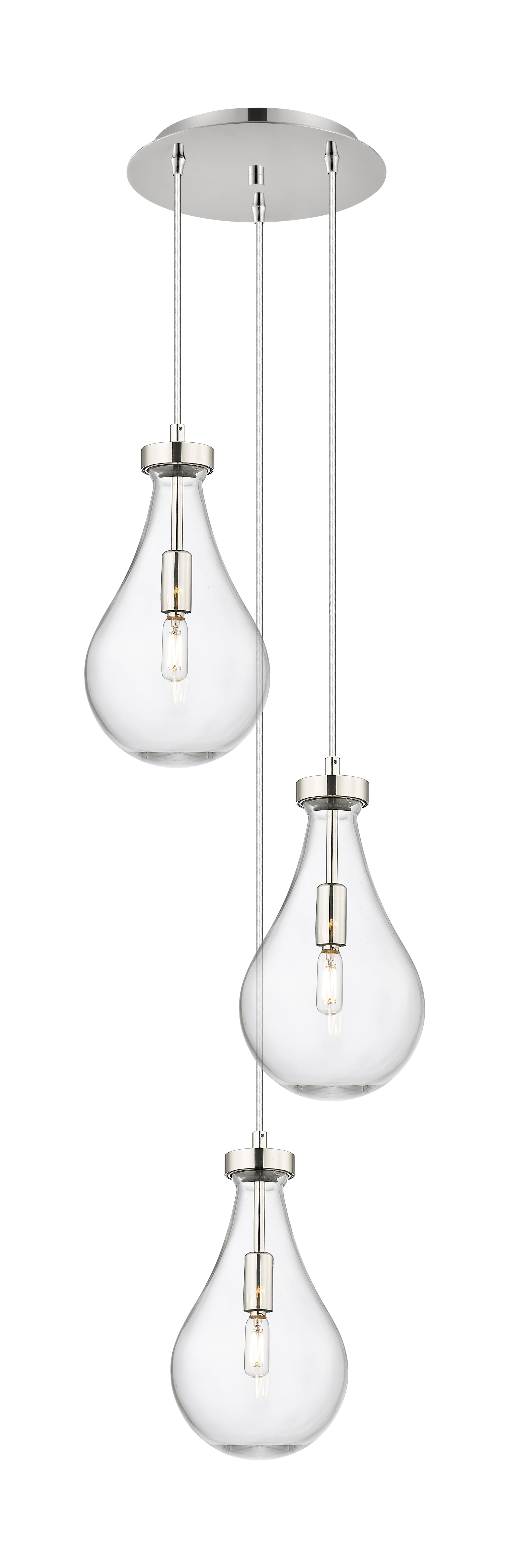 Downtown Urban Multi Pendant Brushed Brass