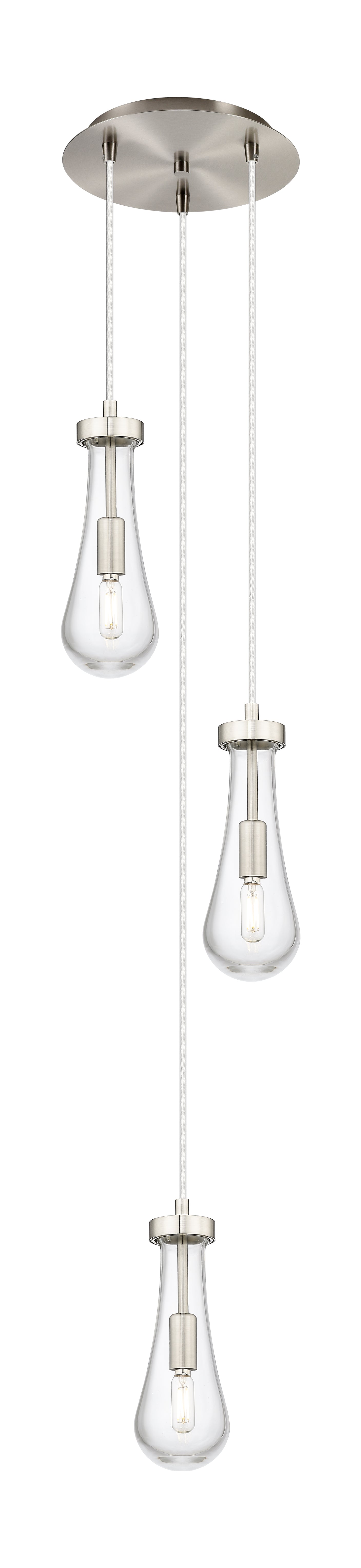 Downtown Urban Multi Pendant Brushed Brass