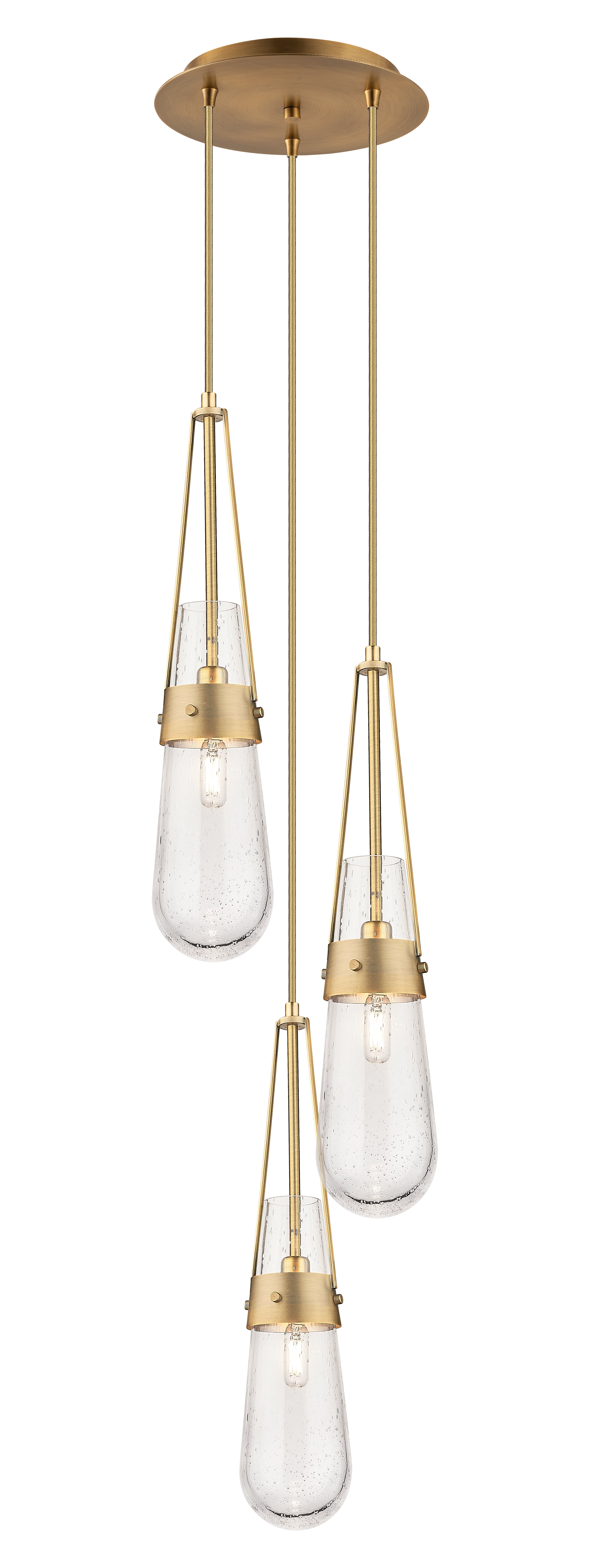 Downtown Urban Multi Pendant Brushed Brass