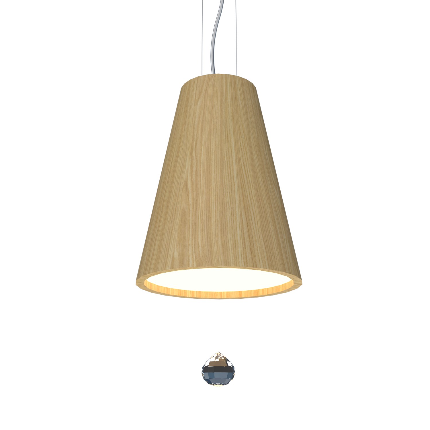 9.84'' Handcrafted Conical LED Accord Pendant Light