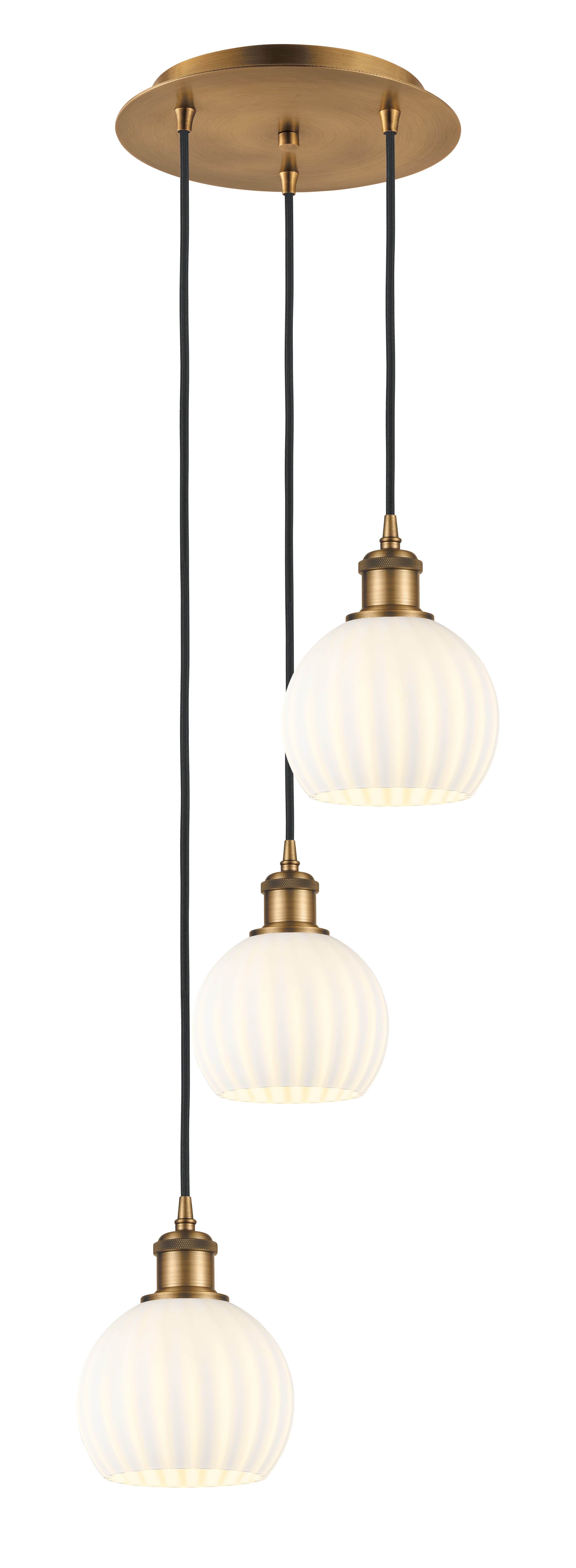 Ballston Multi Pendant Antique Brass Finish