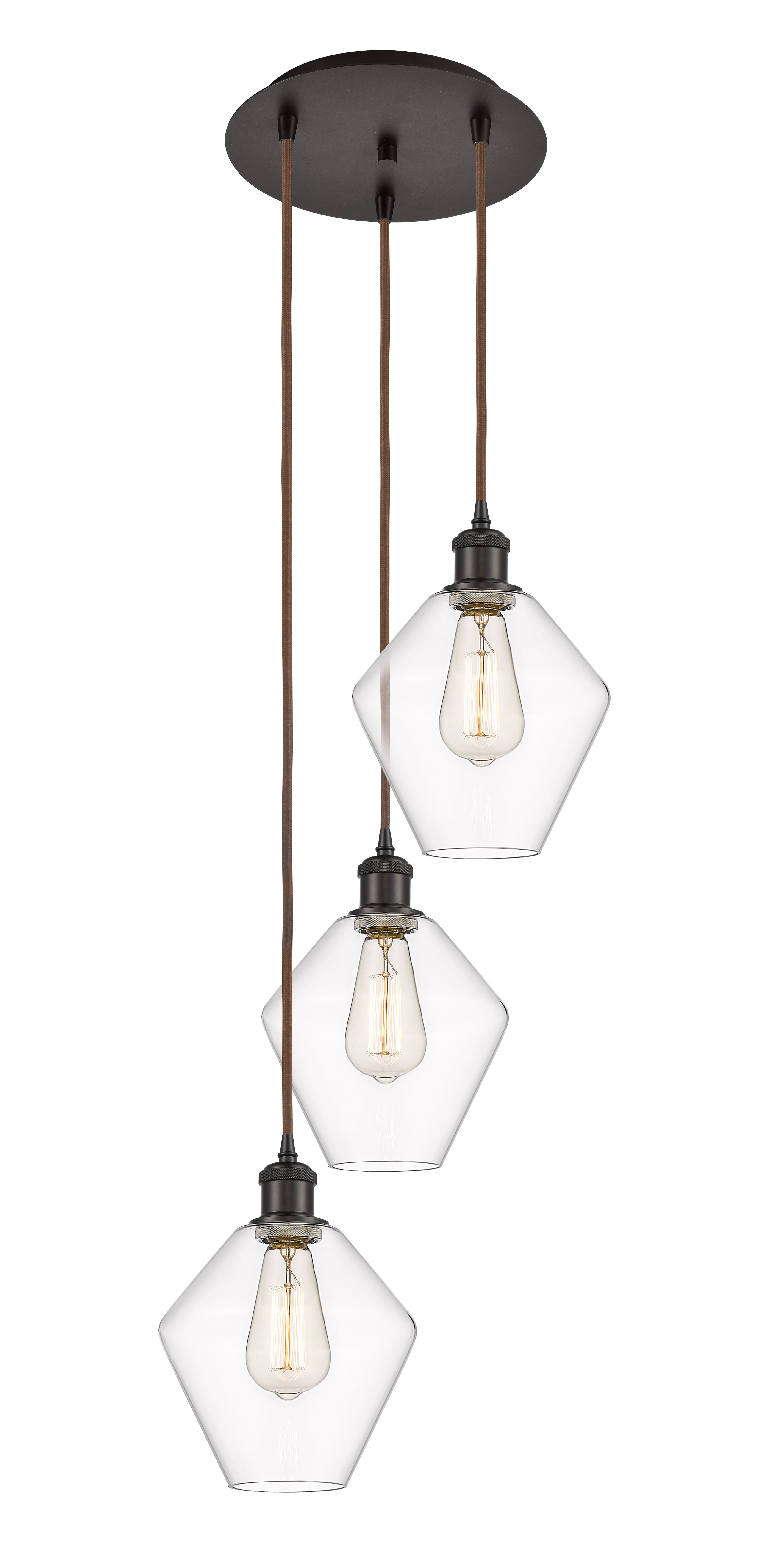 Ballston Multi Pendant Antique Brass Dimmable