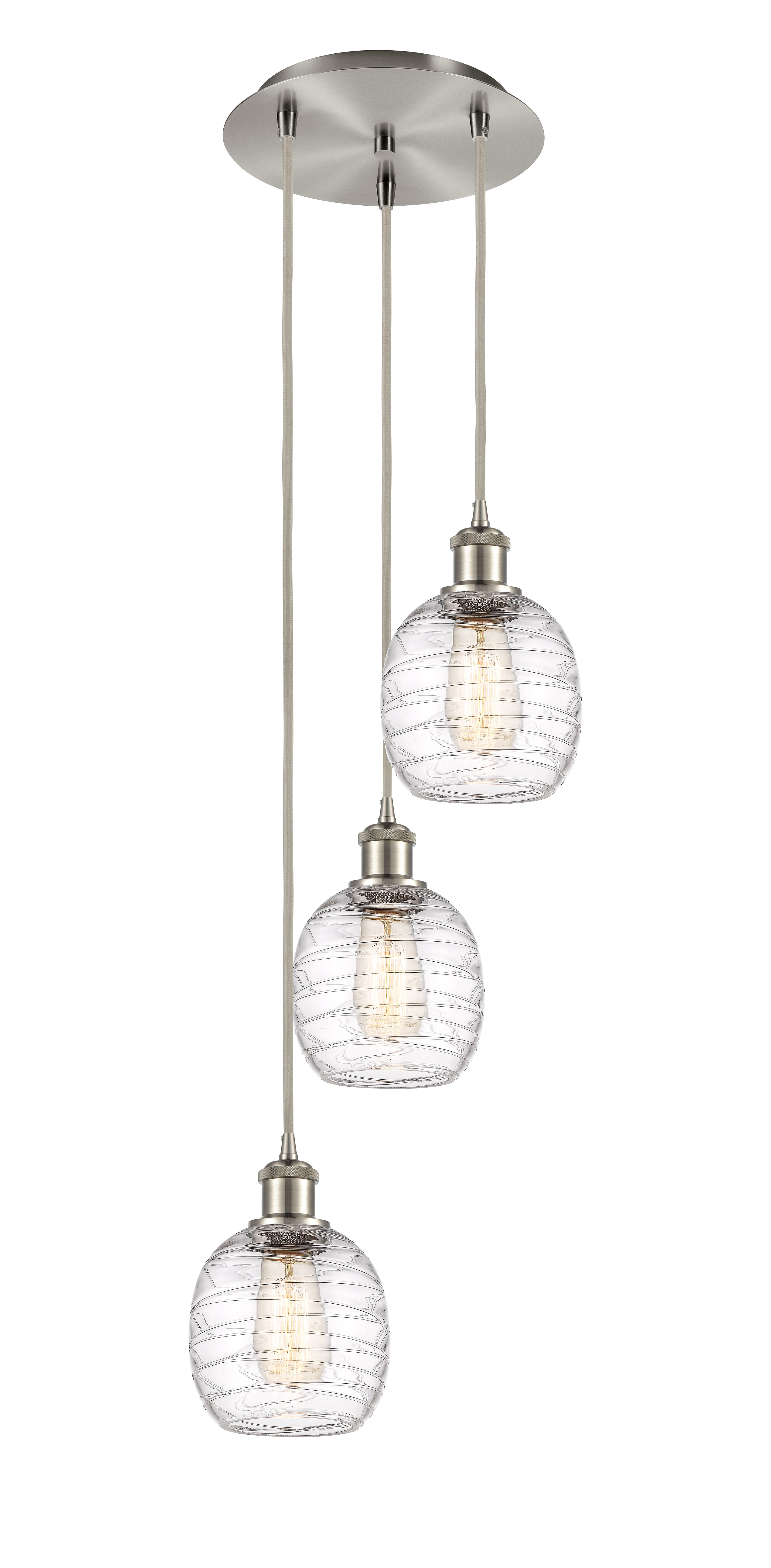 Ballston Multi Pendant Antique Brass Steel