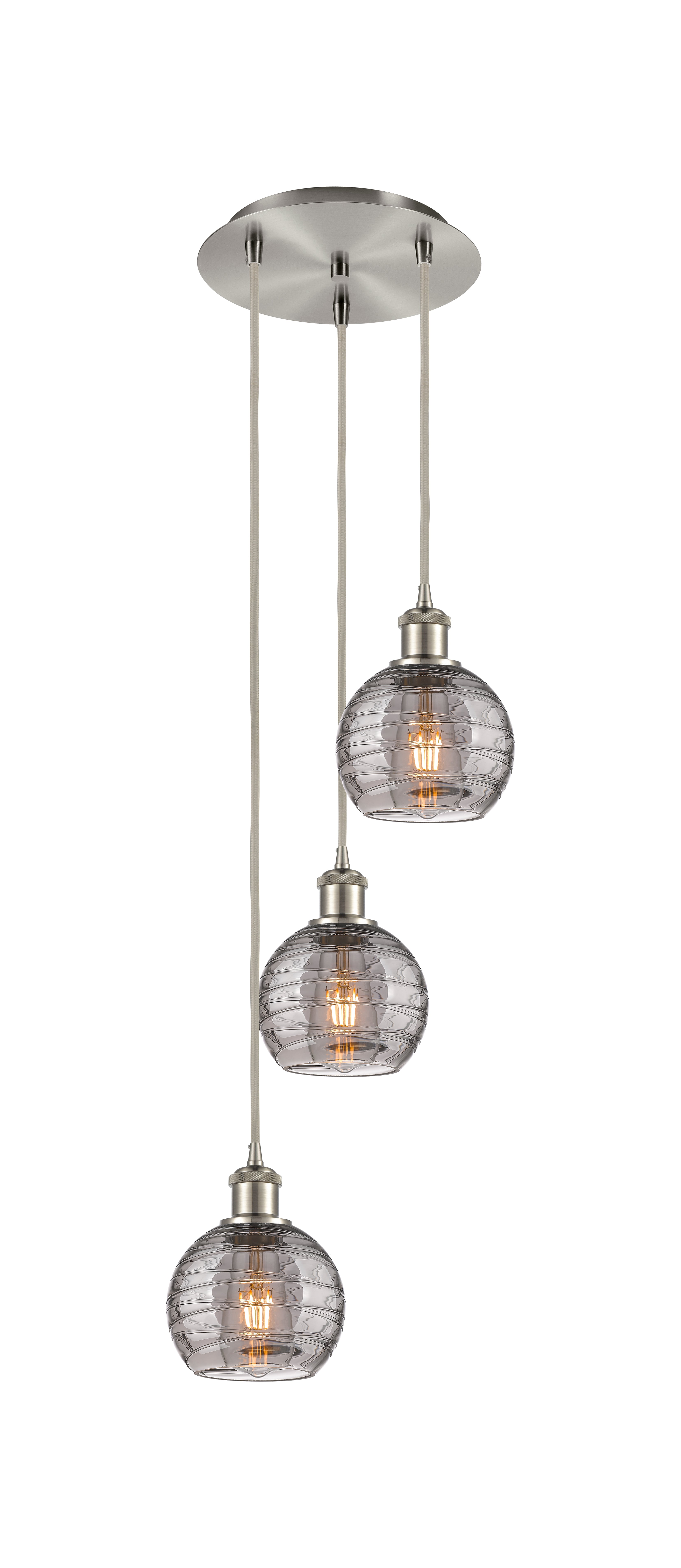 Ballston Multi Pendant Antique Brass Finish