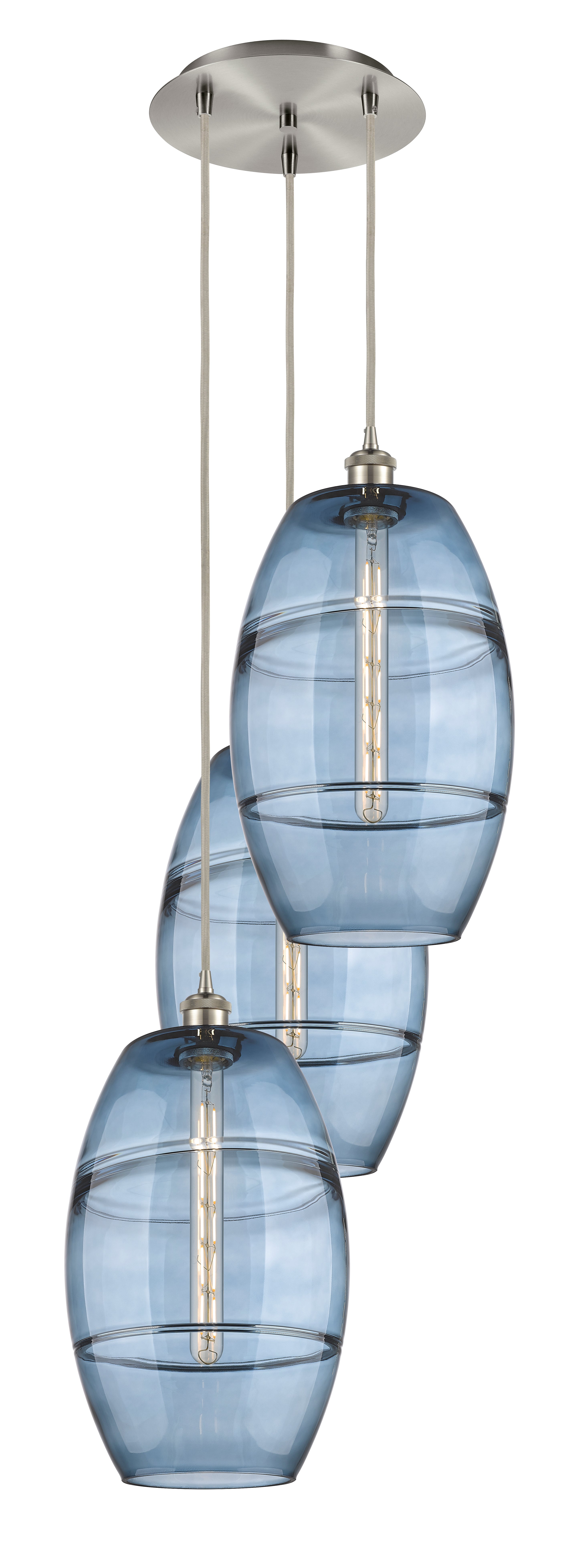 Ballston Multi Pendant Antique Brass Finish