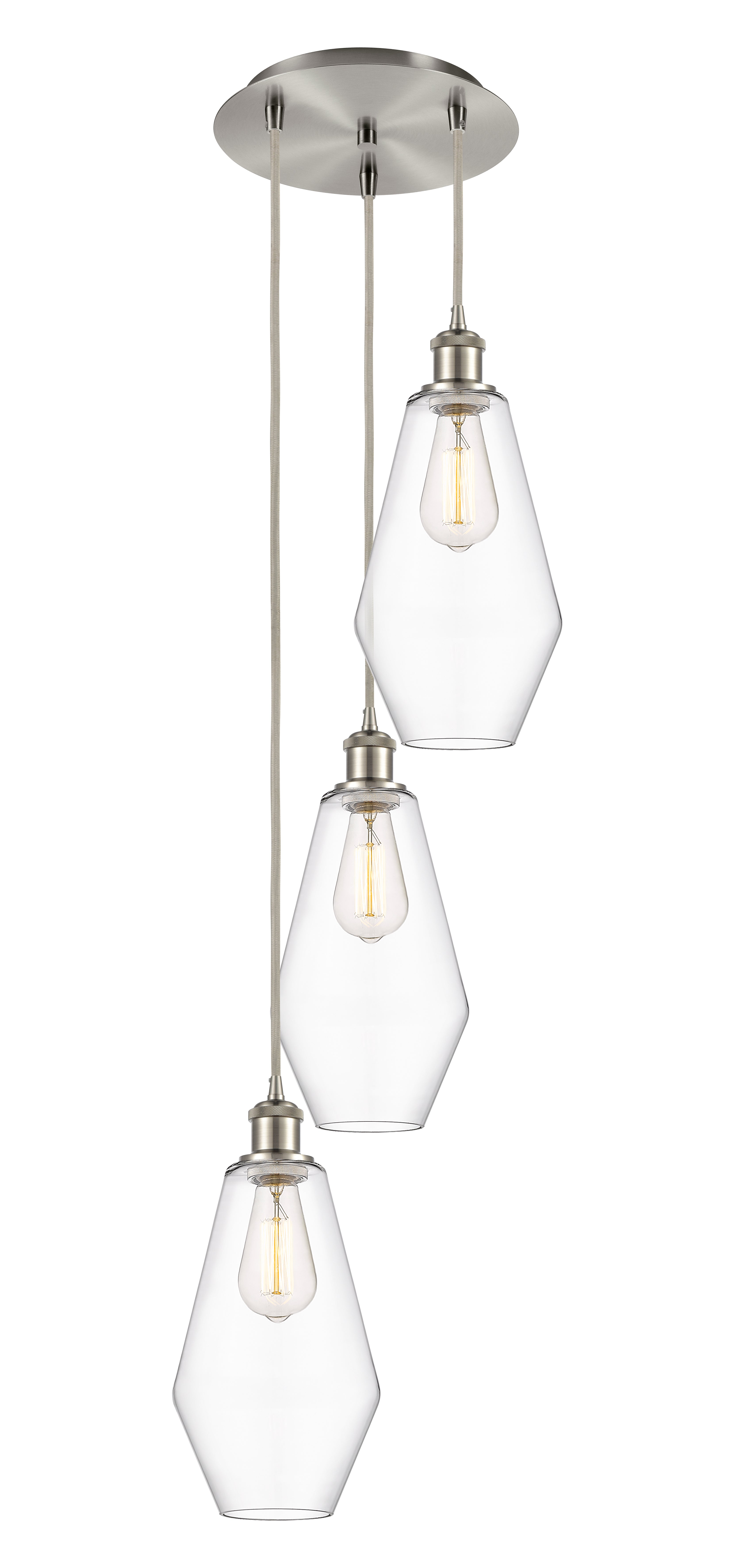 Ballston Multi Pendant Cast Brass Antique