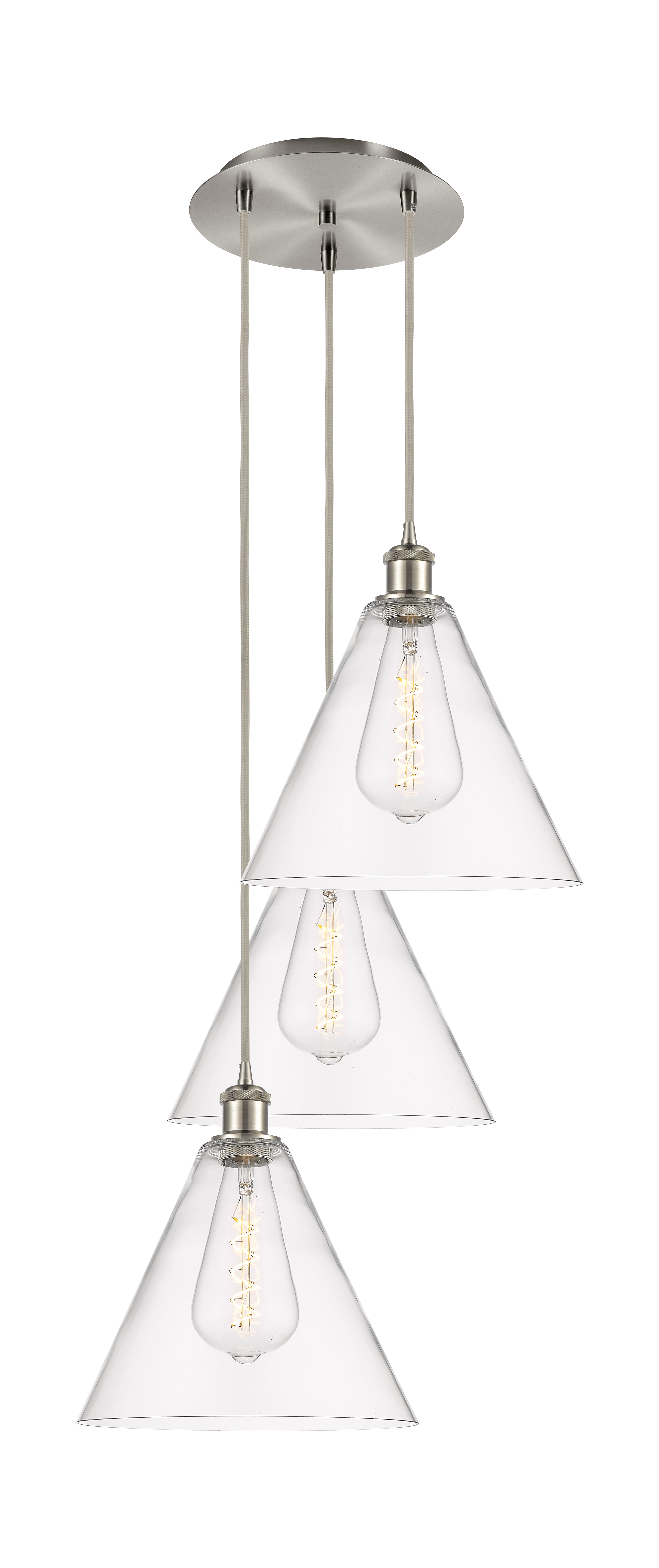 Ballston Multi Pendant Cast Brass Finish