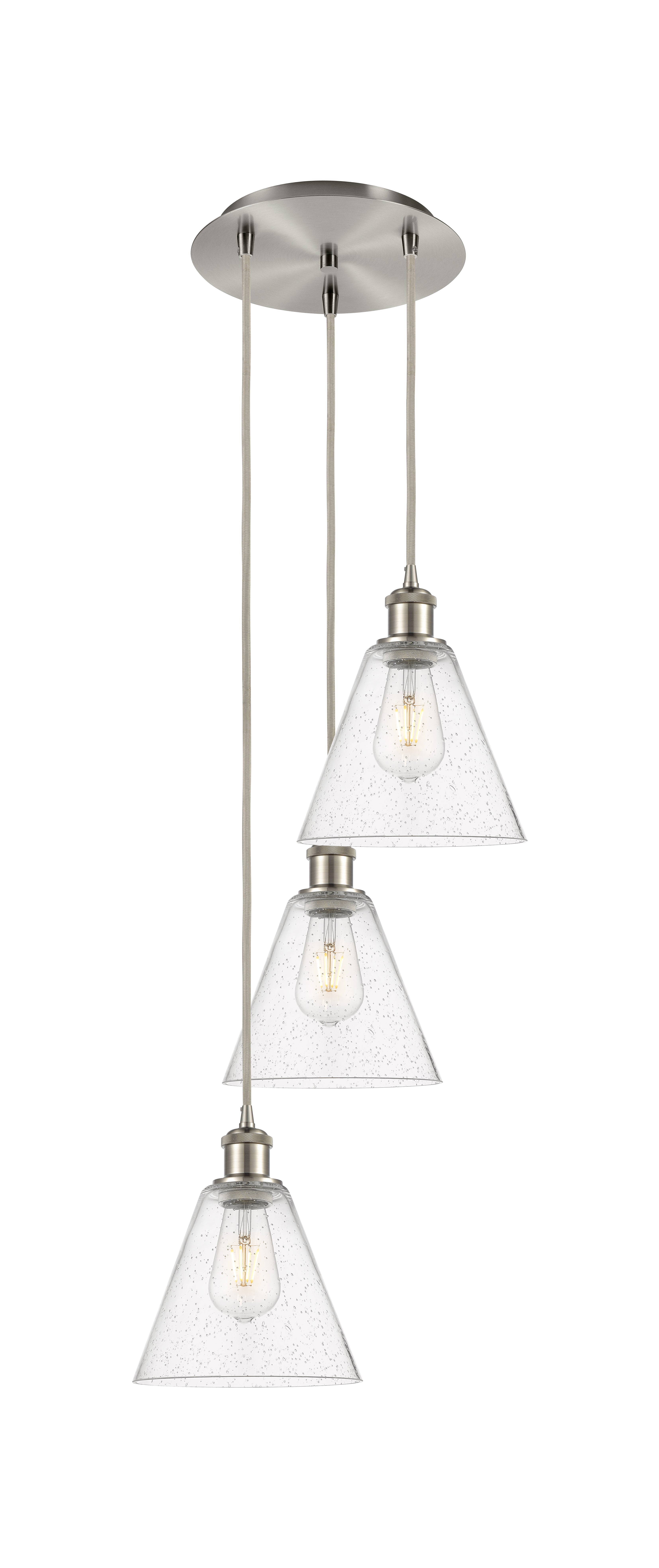 Ballston Multi Pendant Cast Brass 14.5 Inch