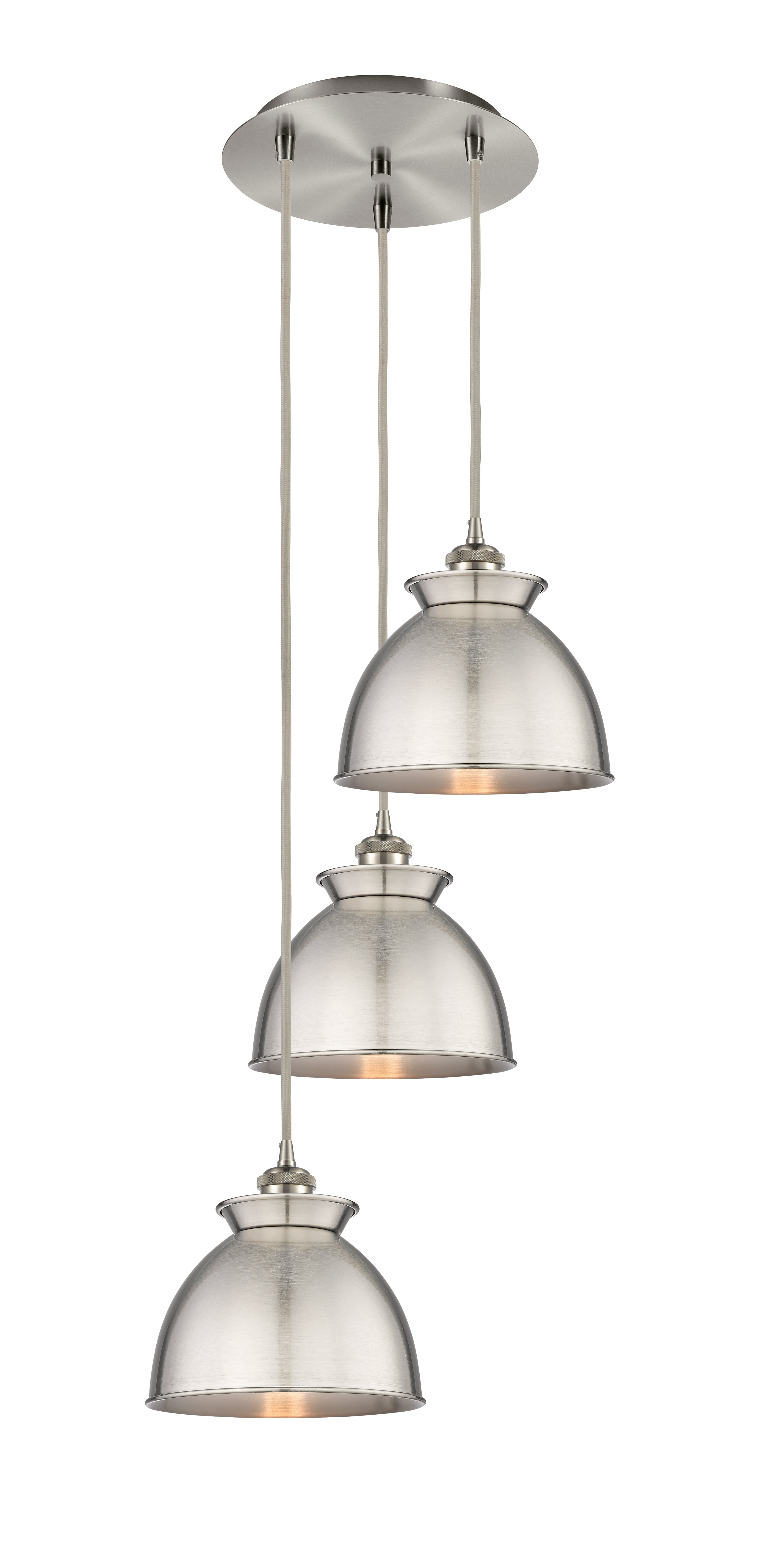 Ballston Multi Pendant Antique Brass Steel