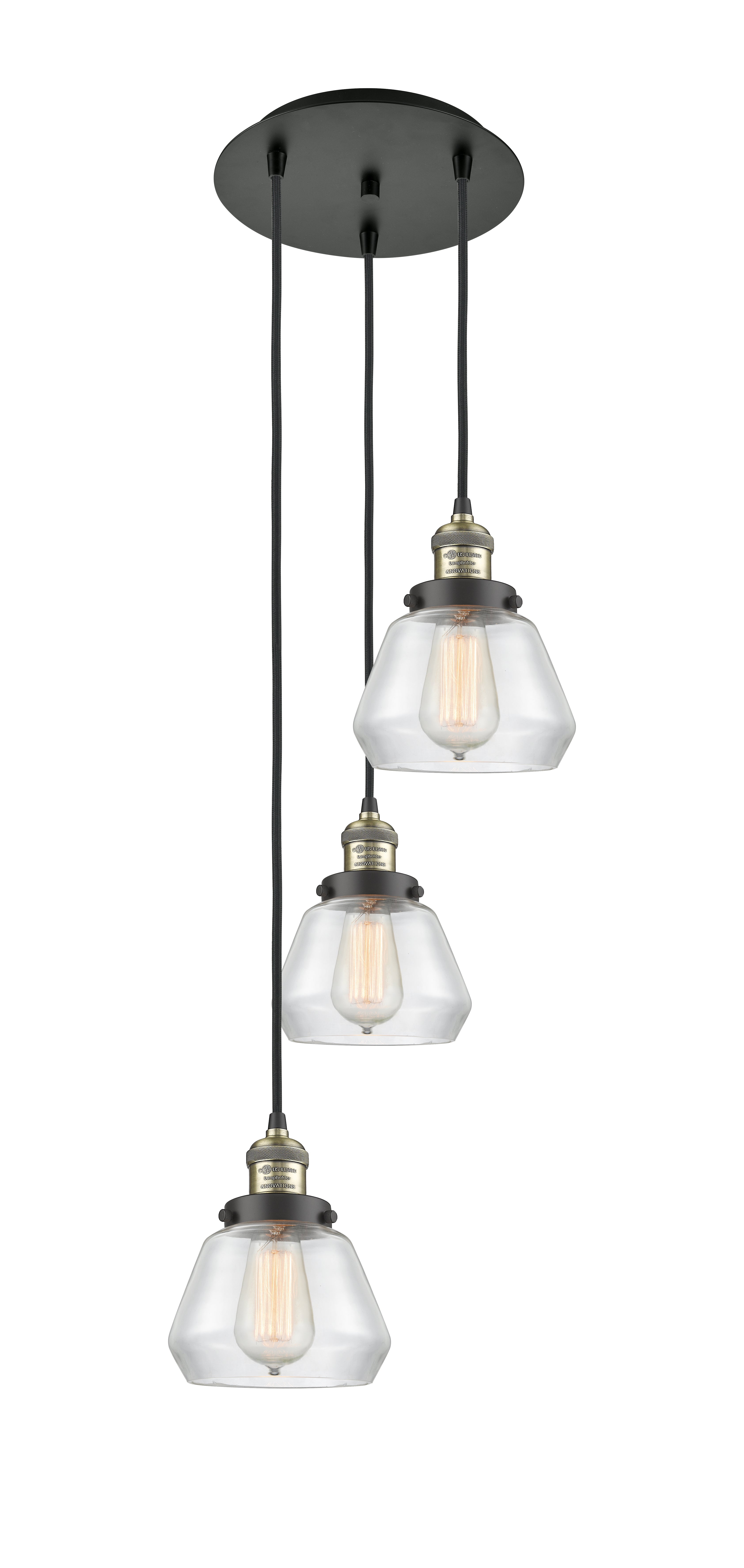 Franklin Restoration Multi Pendant Antique Brass