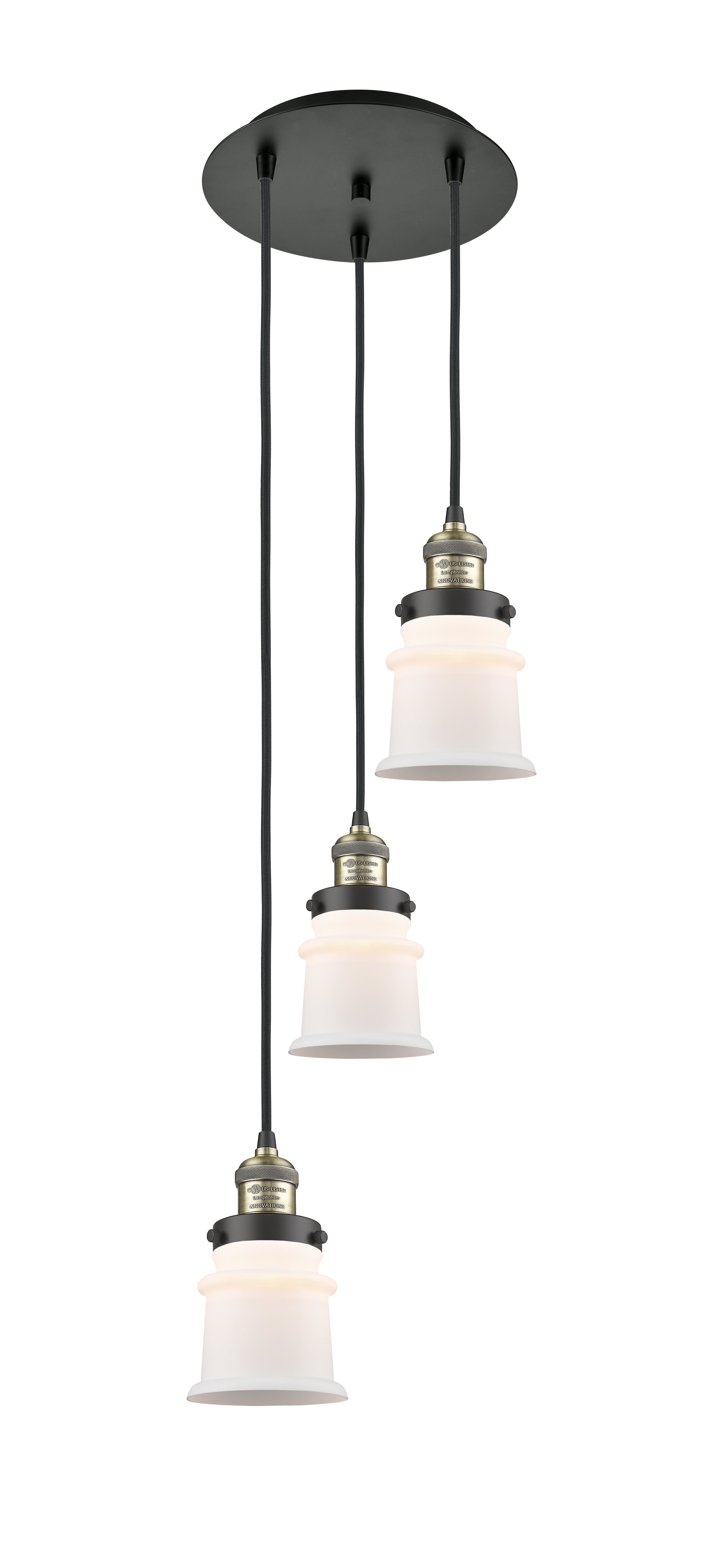 Franklin Restoration Multi Pendant Antique Brass
