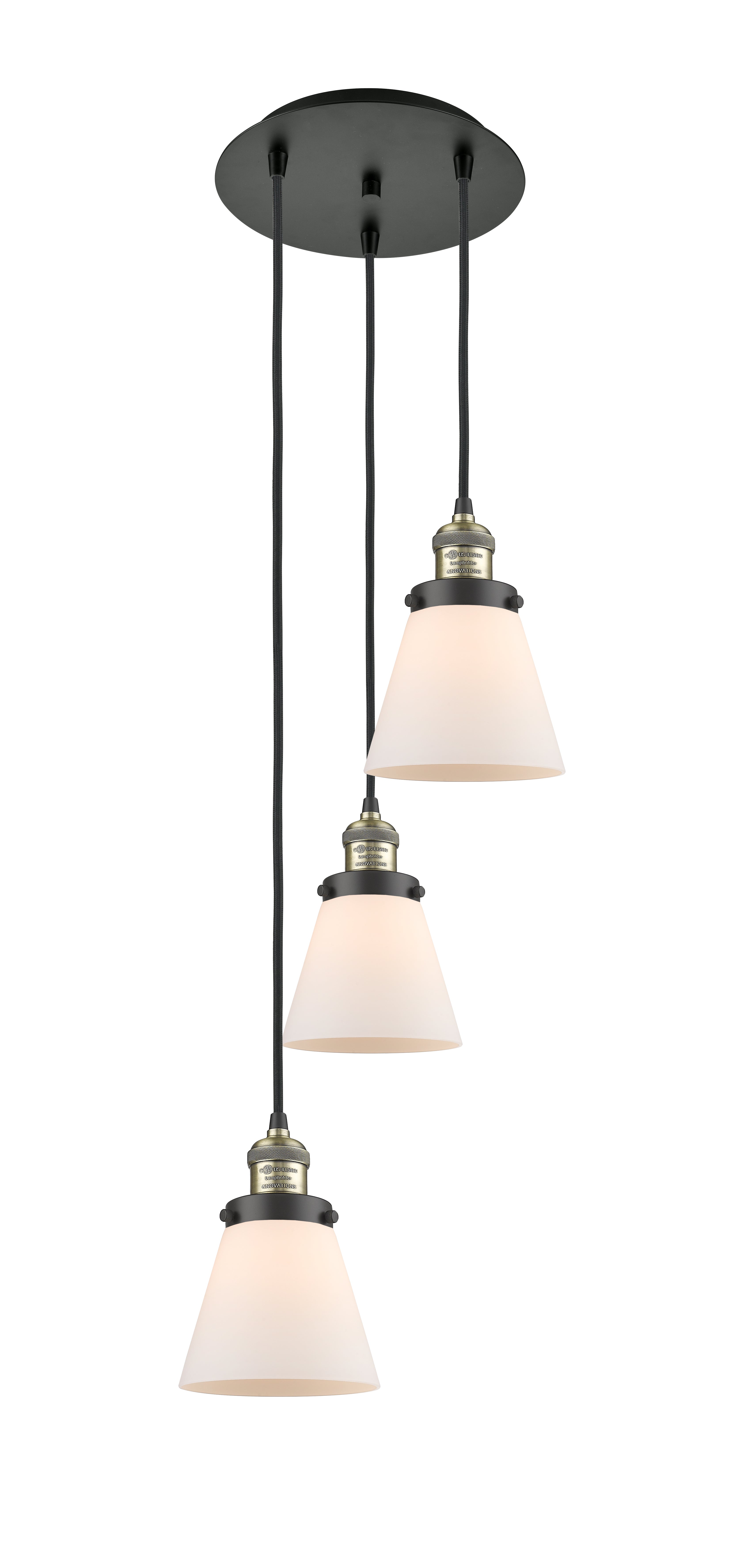 Franklin Restoration Multi Pendant Antique Brass