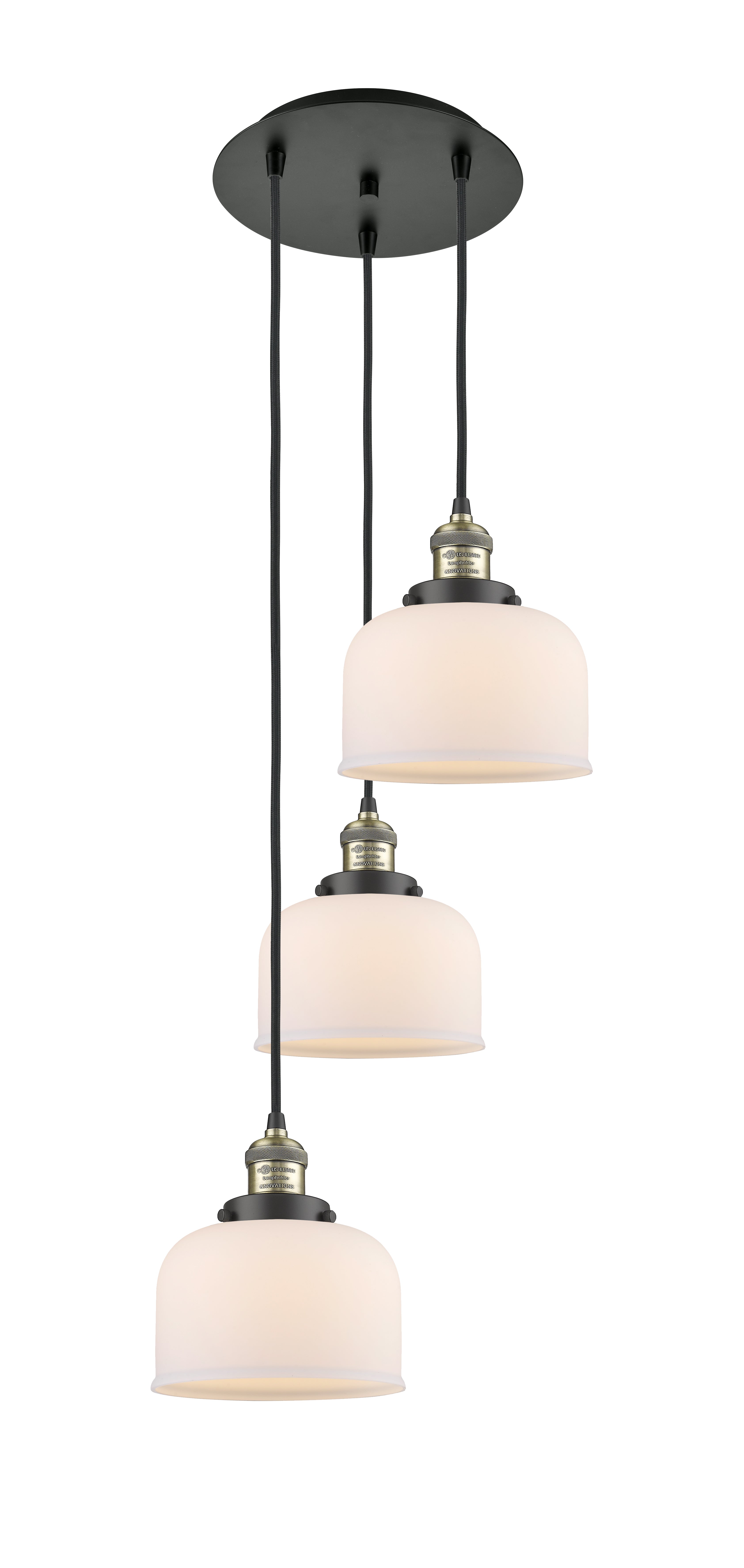 Franklin Restoration Multi Pendant Antique Brass